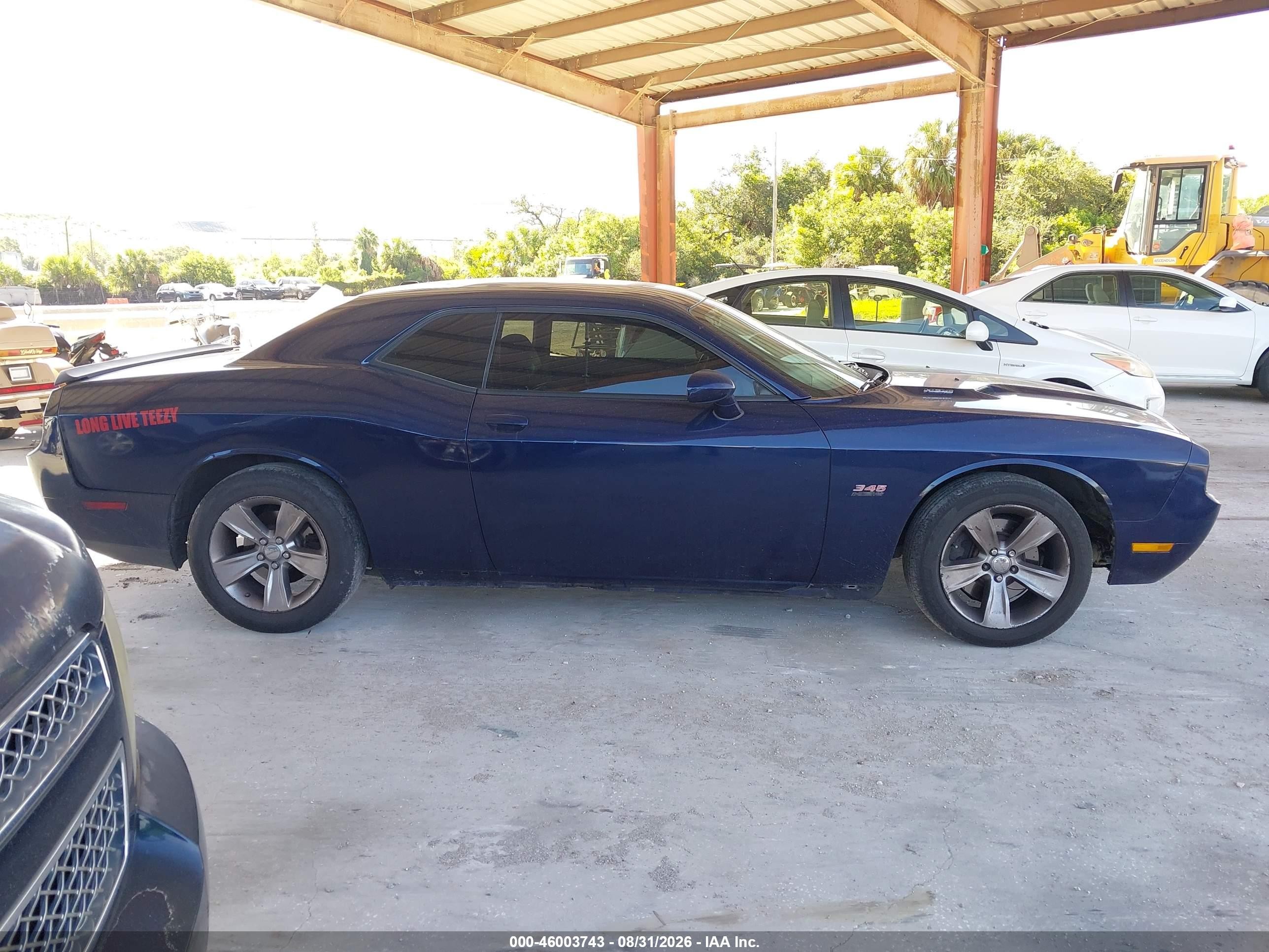 2014 Dodge Challenger R/t Blue vin: 2C3CDYBT8EH132776