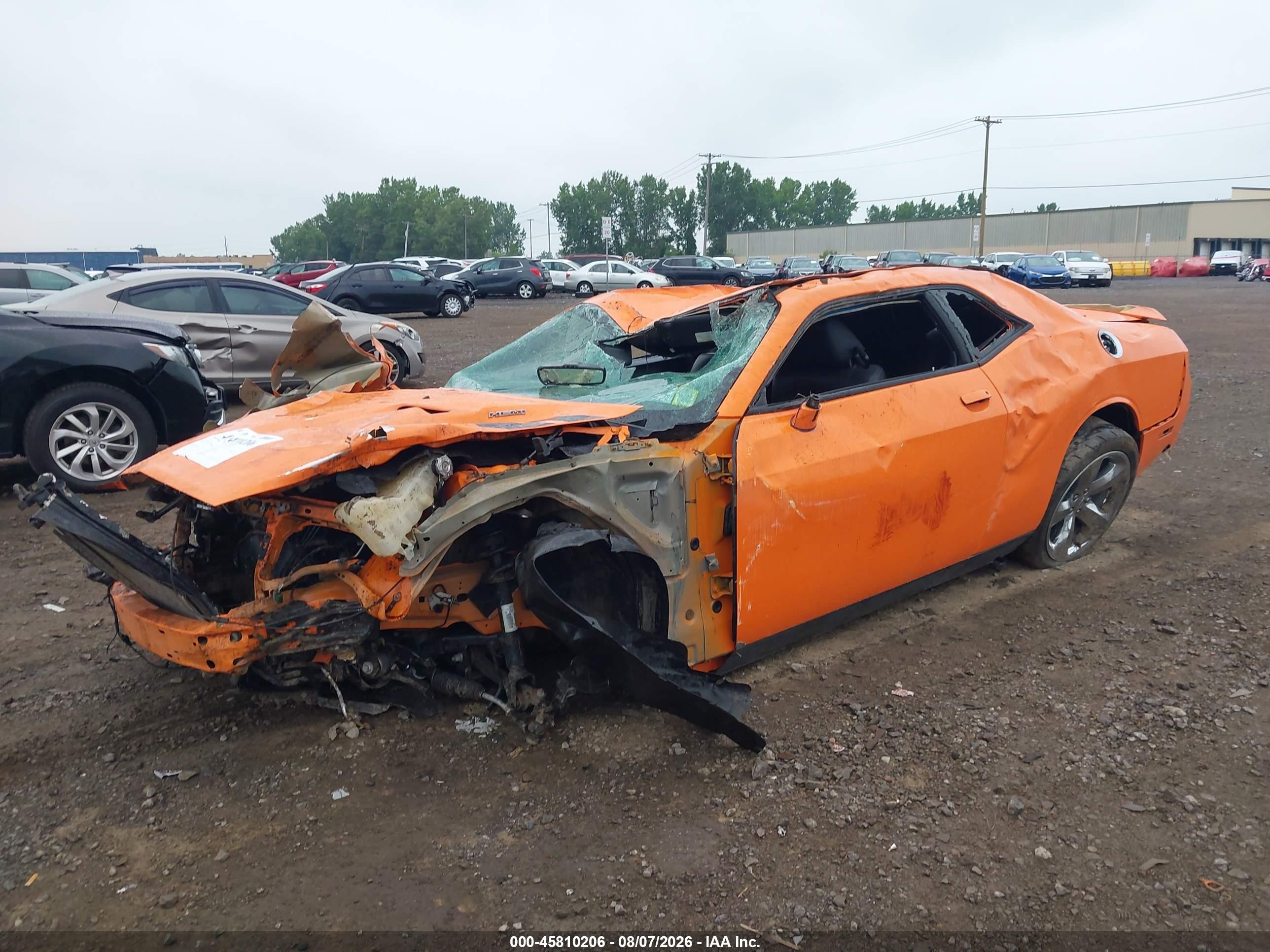2014 Dodge Challenger R/t Orange vin: 2C3CDYBT8EH185476