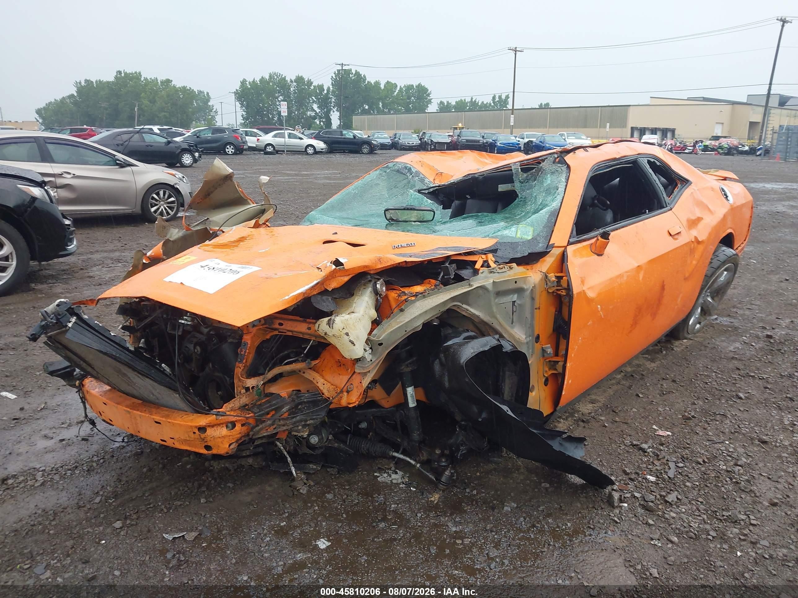 2014 Dodge Challenger R/t Orange vin: 2C3CDYBT8EH185476