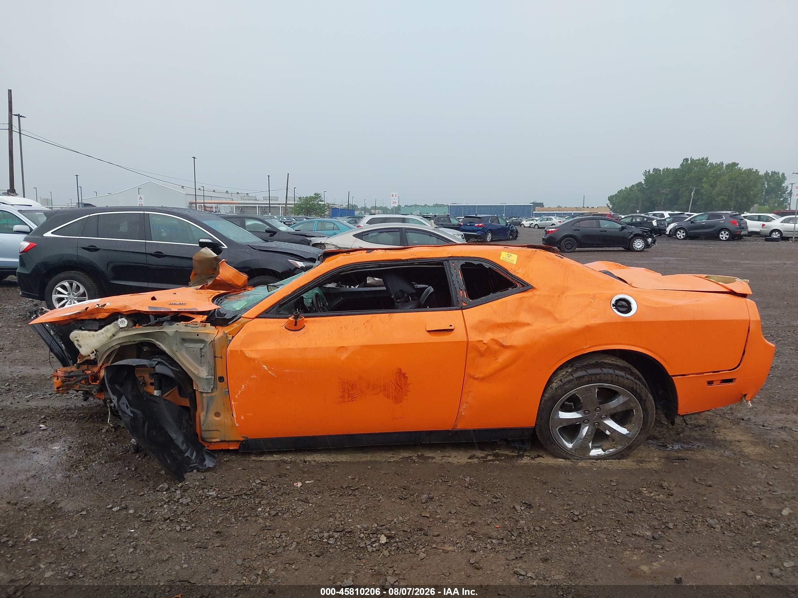 2014 Dodge Challenger R/t Orange vin: 2C3CDYBT8EH185476