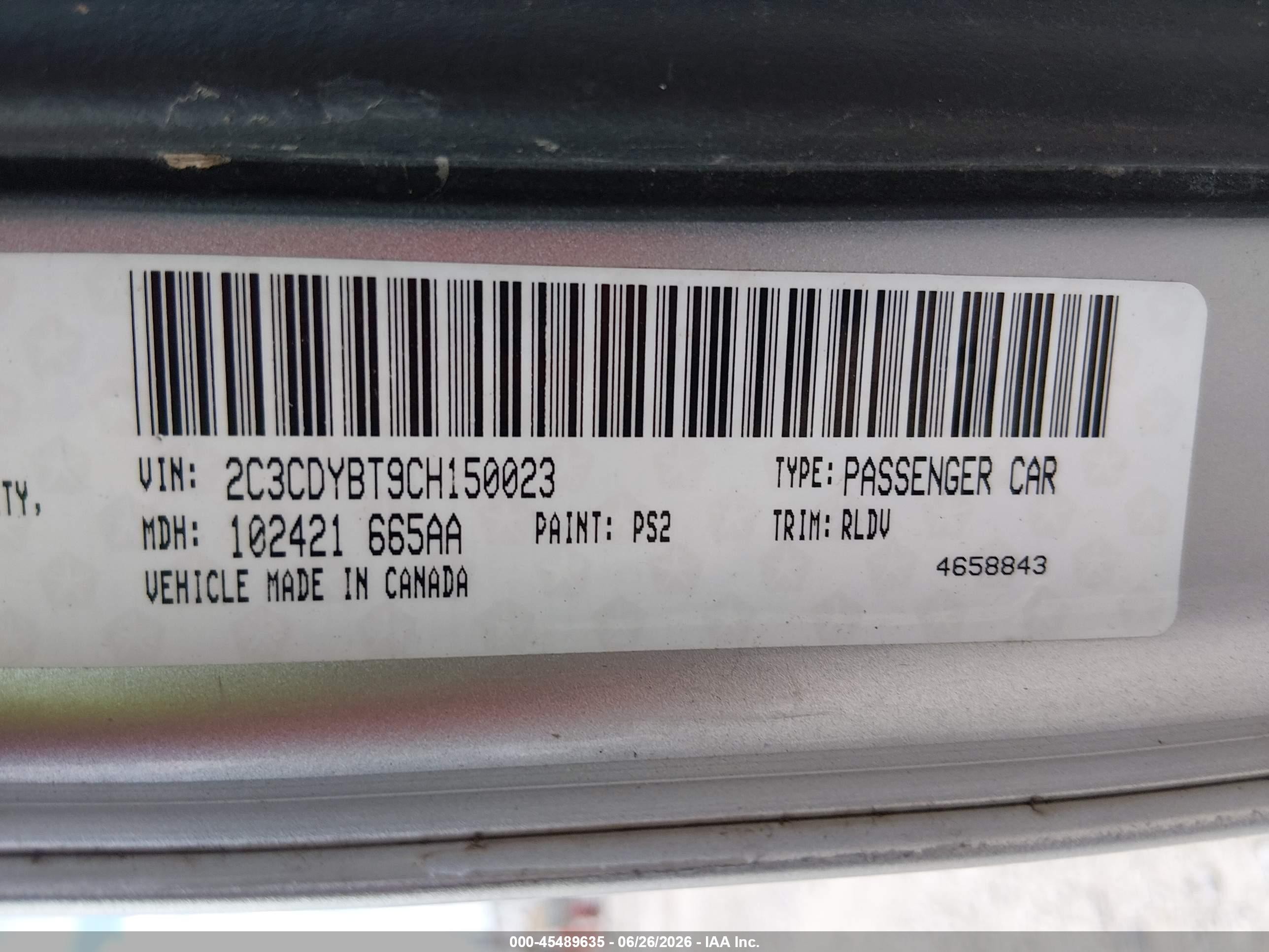 2012 Dodge Challenger R/t Silver vin: 2C3CDYBT9CH150023