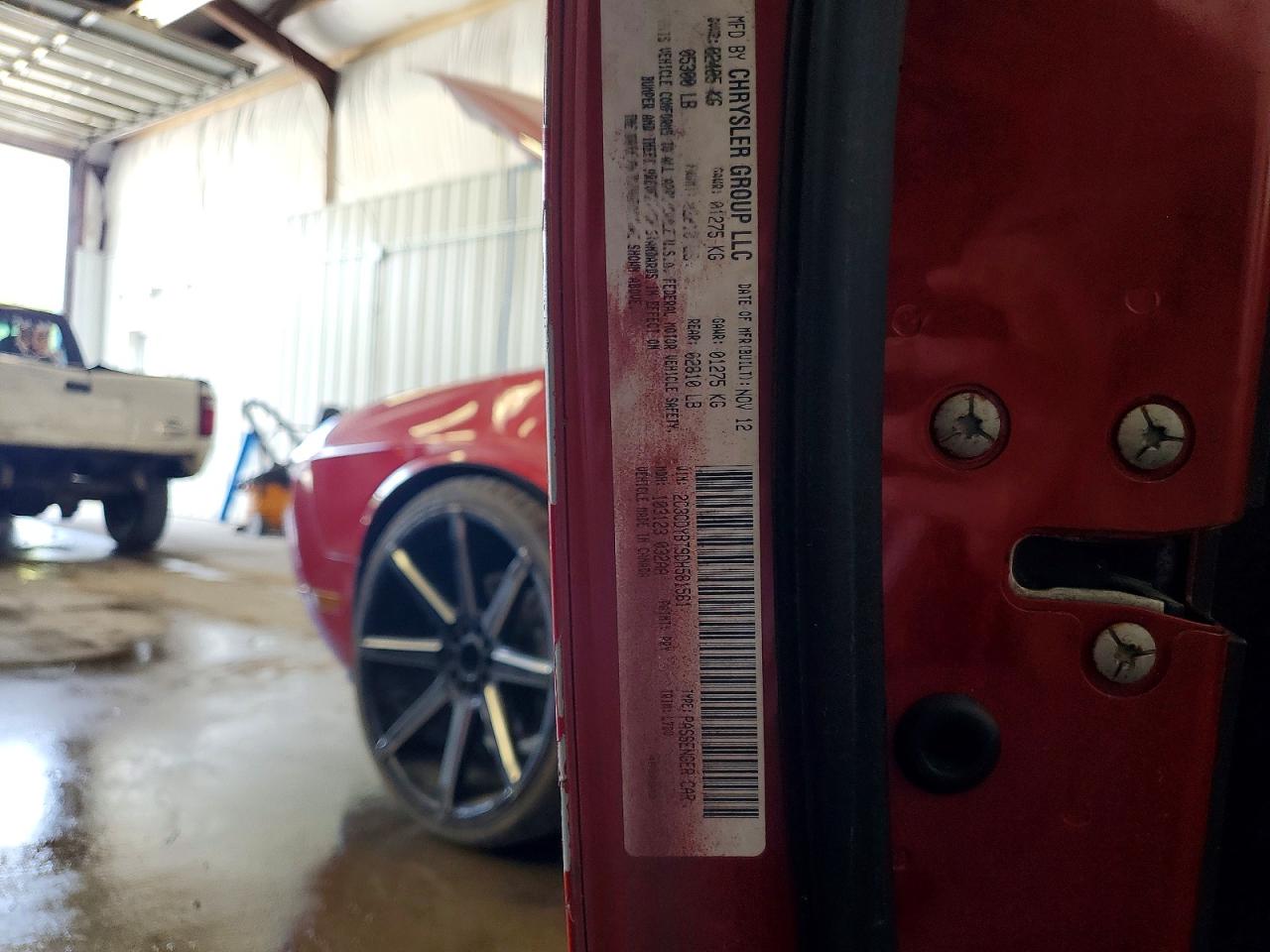 2013 Dodge Challenger R/t Red vin: 2C3CDYBT9DH581561