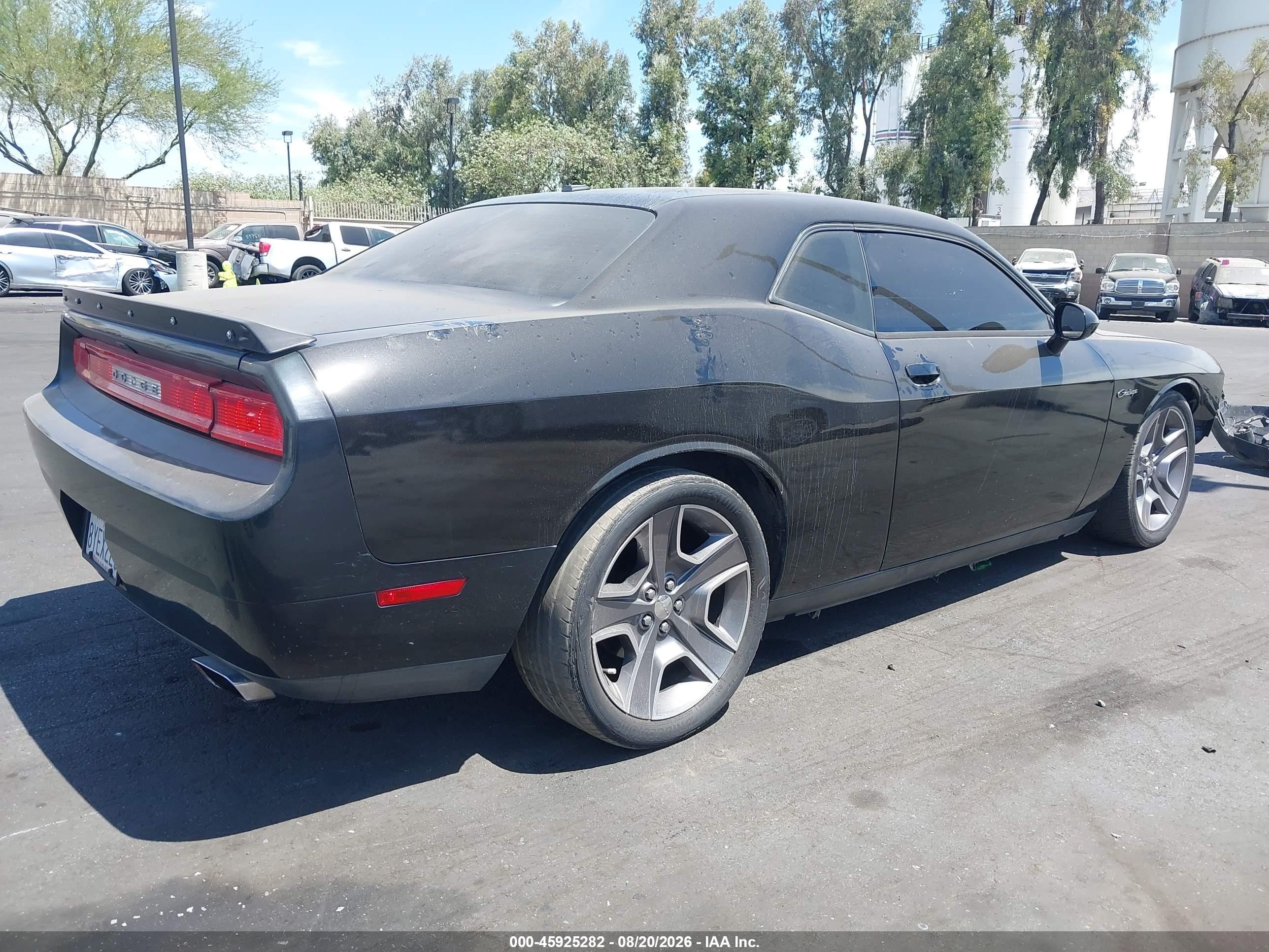 2012 Dodge Challenger R/t Black vin: 2C3CDYBTXCH139239