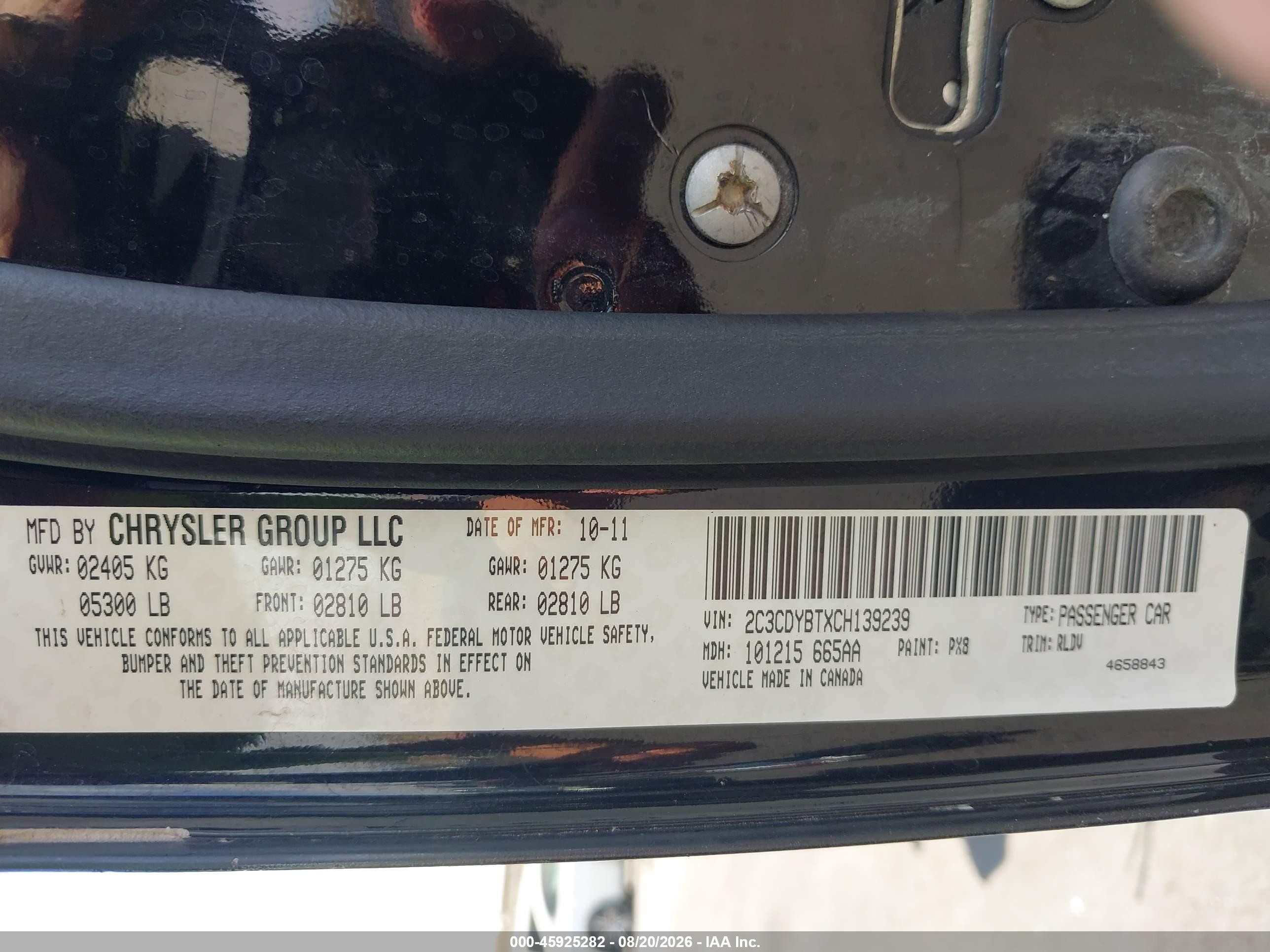 2012 Dodge Challenger R/t Black vin: 2C3CDYBTXCH139239