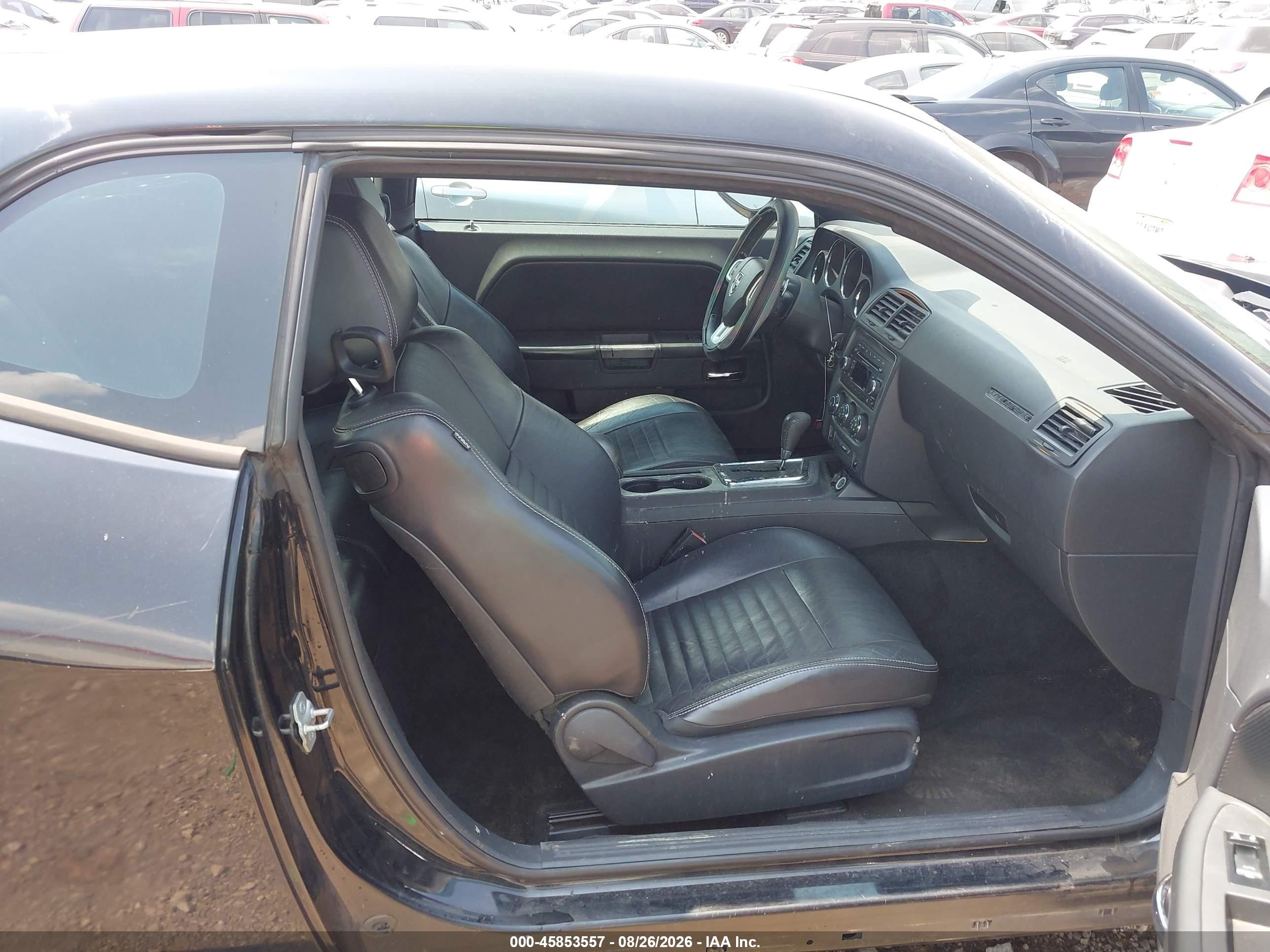 2012 Dodge Challenger R/t Black vin: 2C3CDYBTXCH264063
