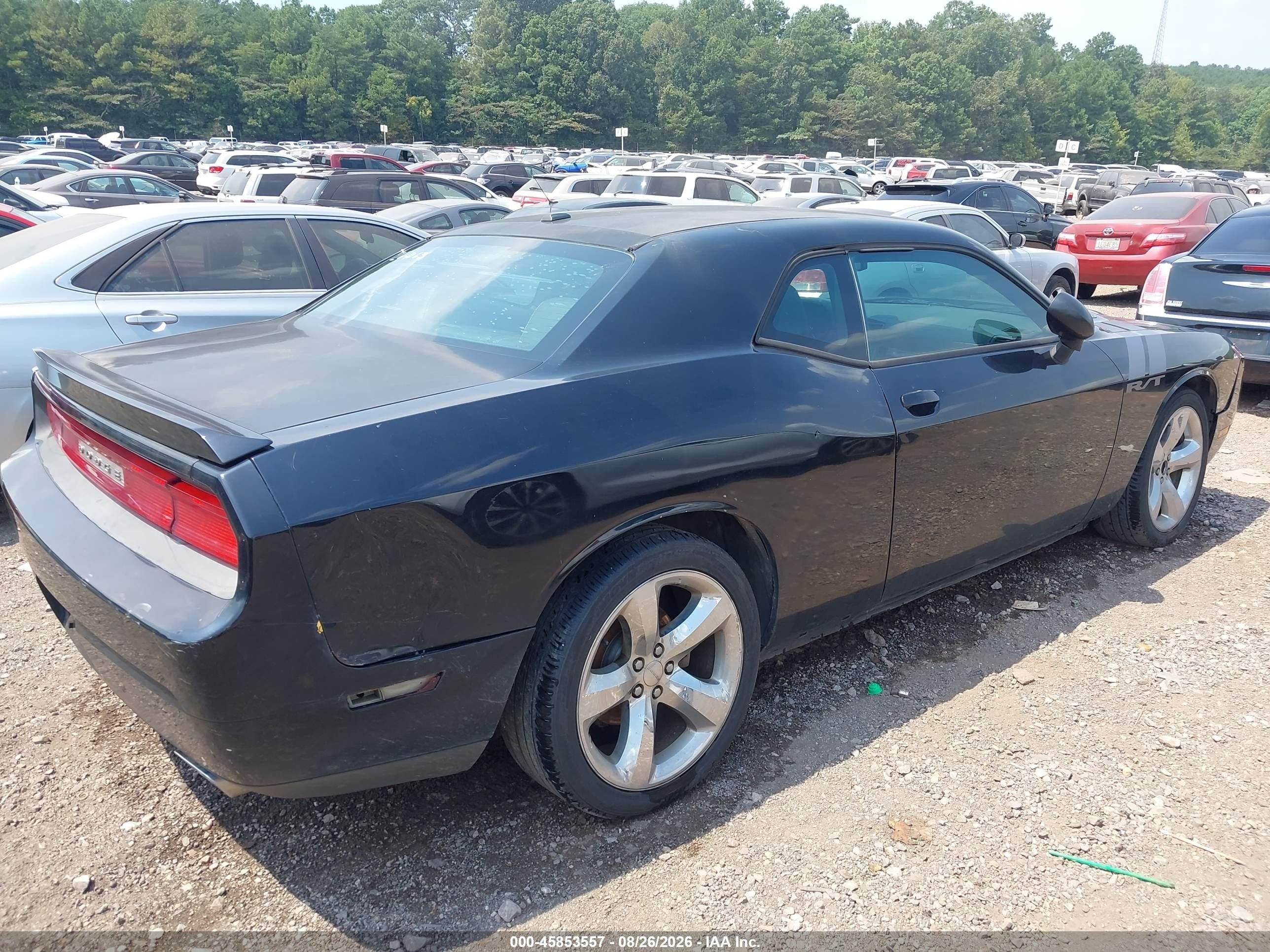 2012 Dodge Challenger R/t Black vin: 2C3CDYBTXCH264063