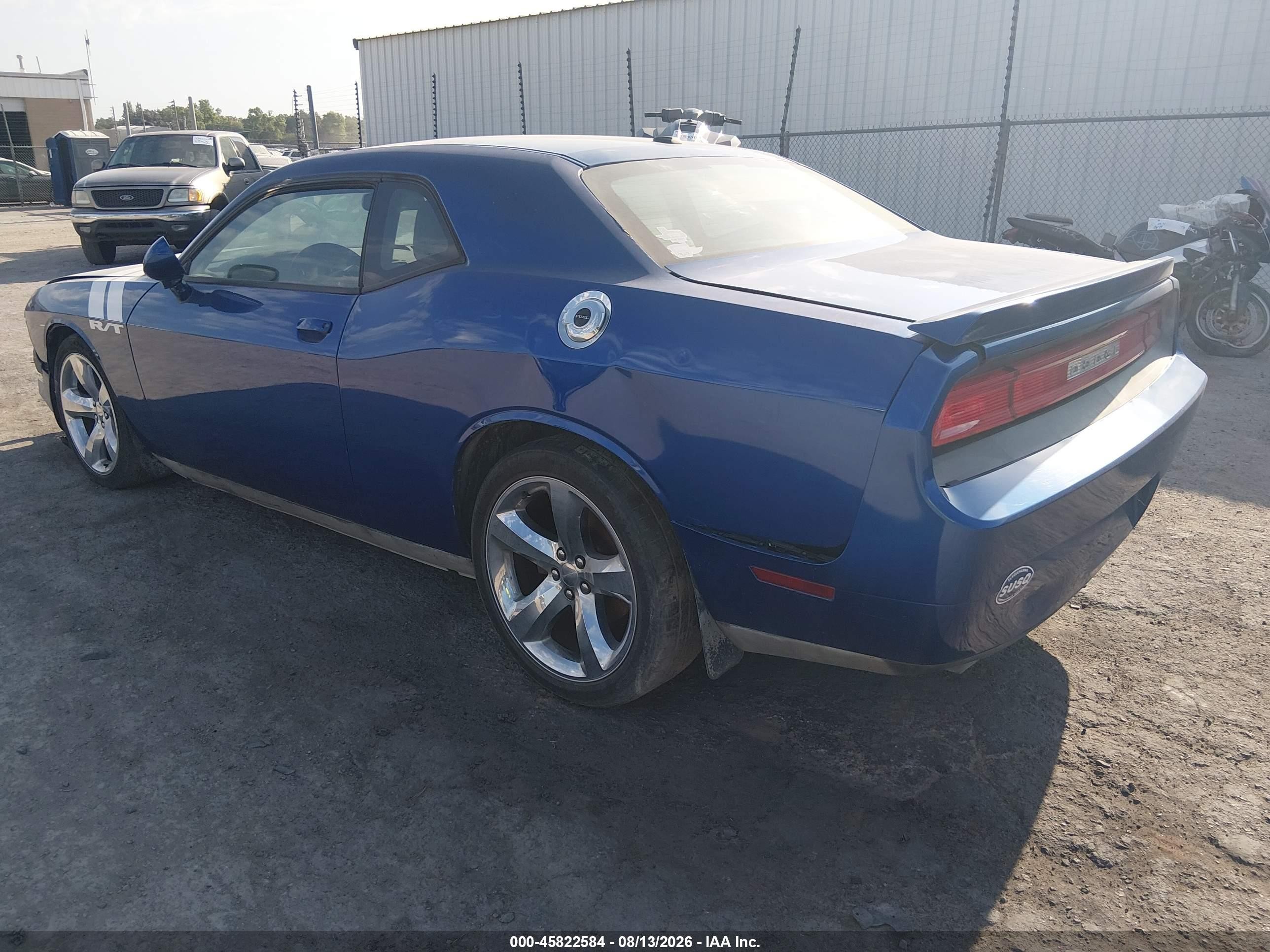 2012 Dodge Challenger R/t Blue vin: 2C3CDYBTXCH290730