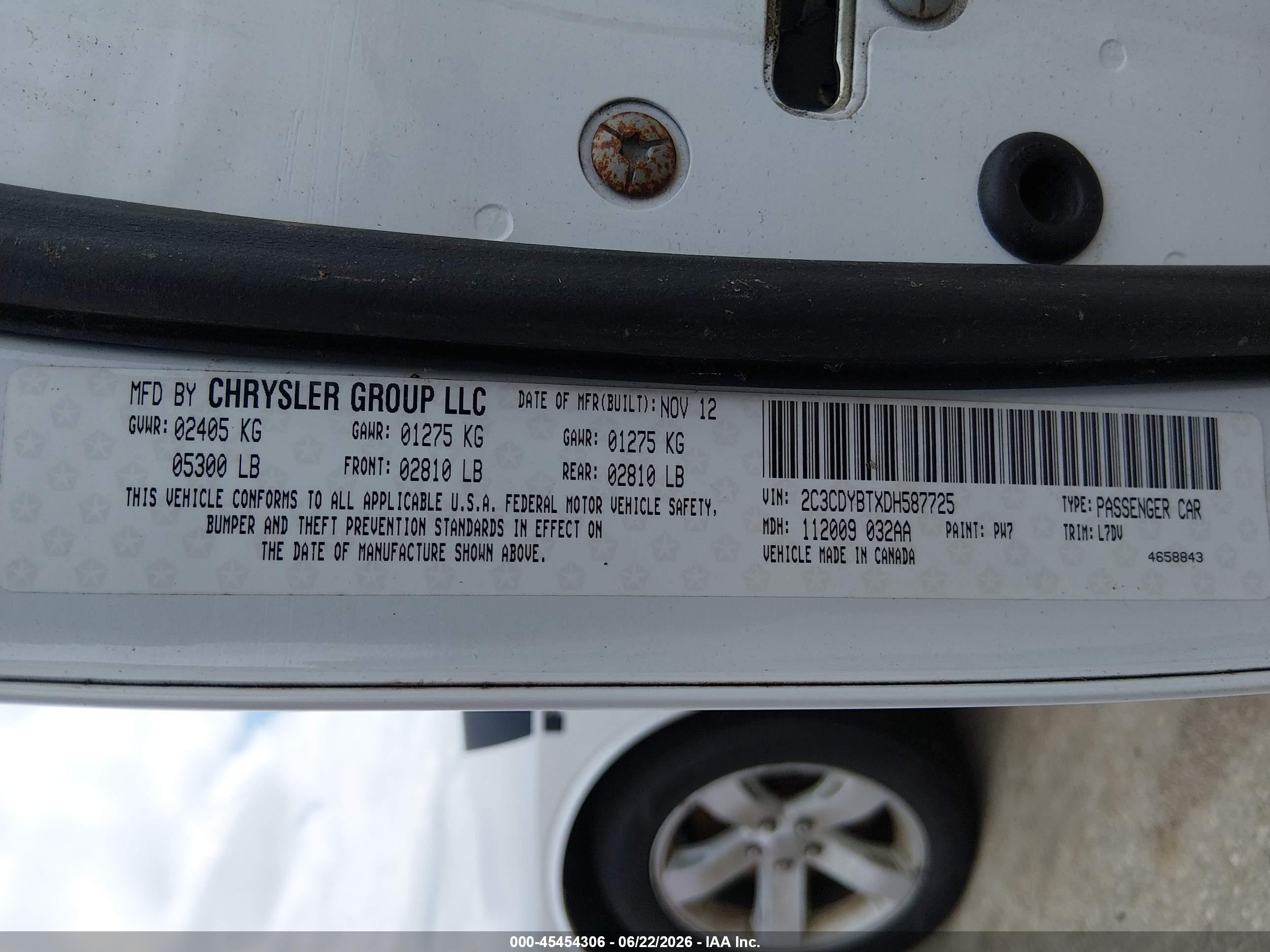 2013 Dodge Challenger R/t White vin: 2C3CDYBTXDH587725
