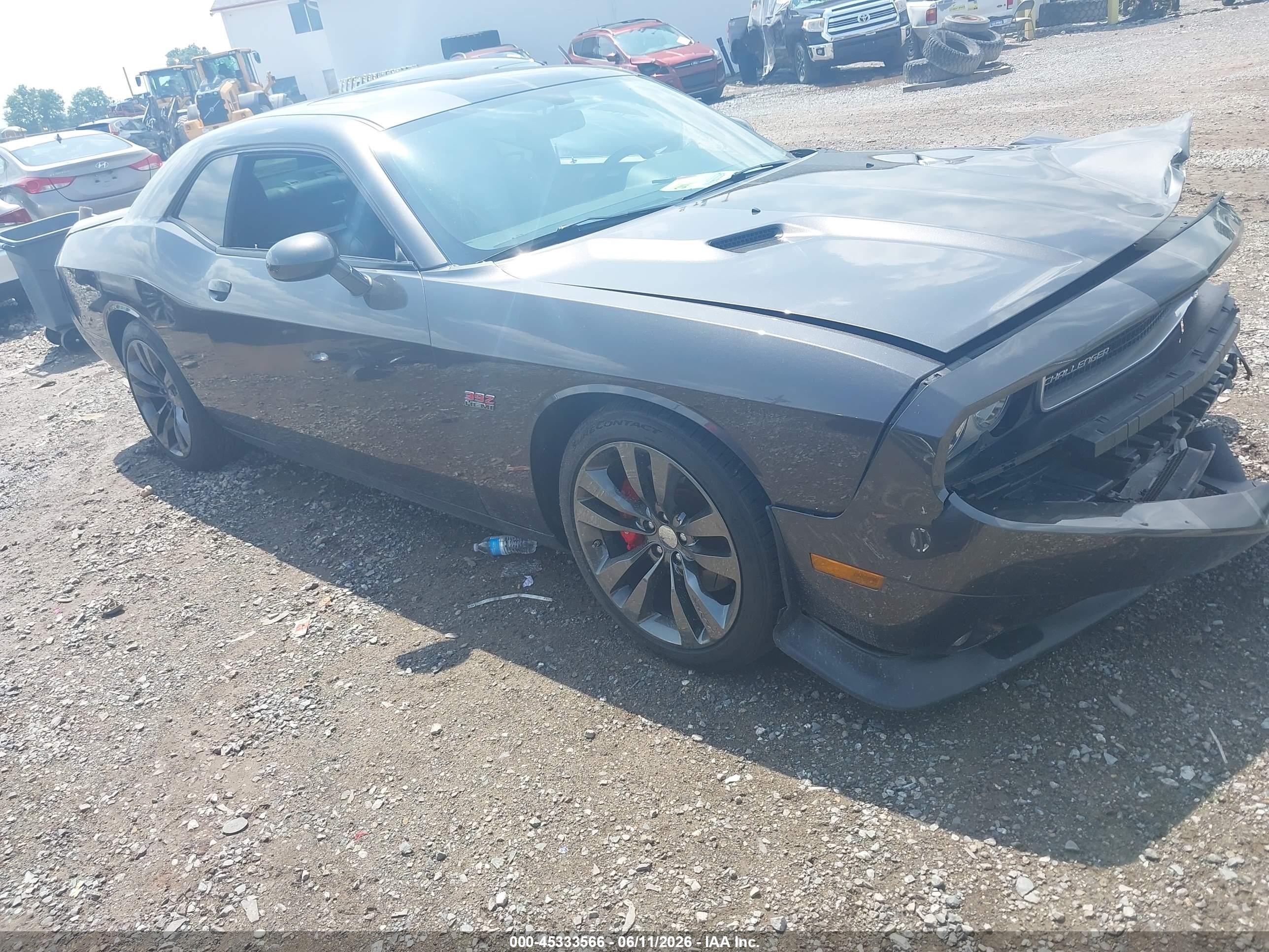 2014 Dodge Challenger Srt8 Gray vin: 2C3CDYCJ2EH116697