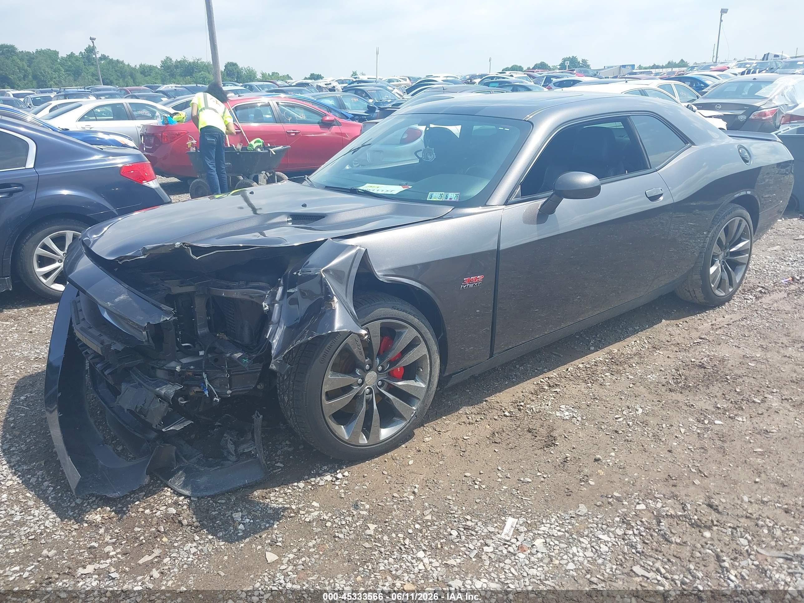 2014 Dodge Challenger Srt8 Gray vin: 2C3CDYCJ2EH116697