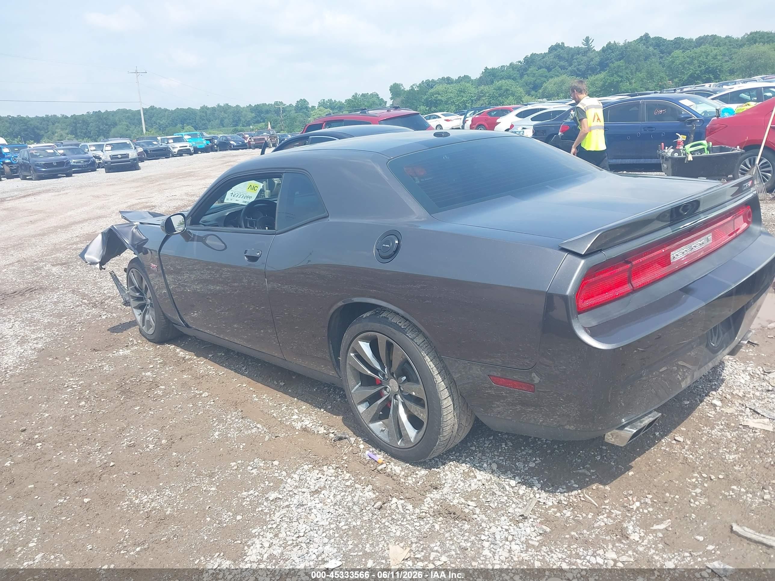 2014 Dodge Challenger Srt8 Gray vin: 2C3CDYCJ2EH116697