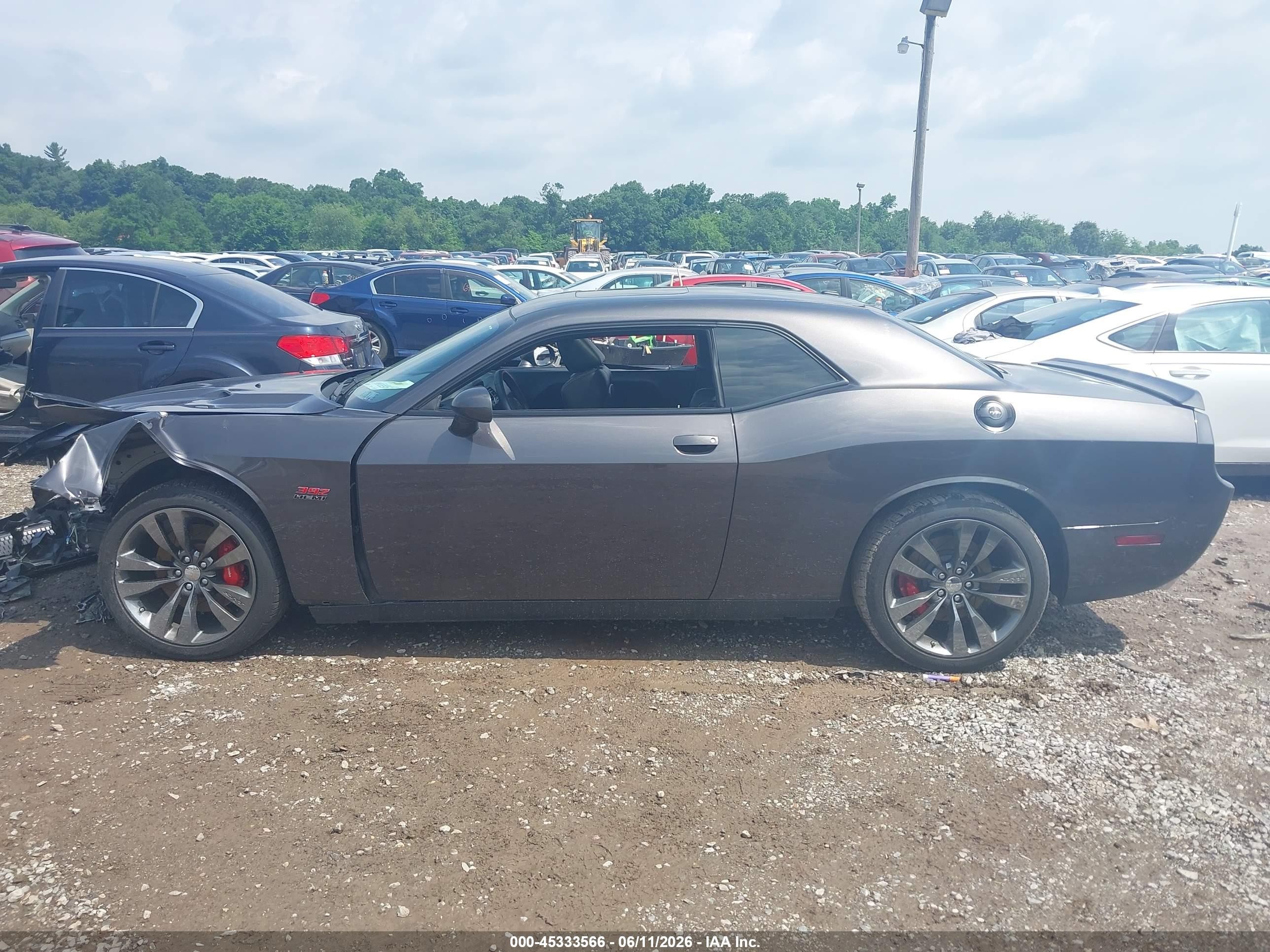 2014 Dodge Challenger Srt8 Gray vin: 2C3CDYCJ2EH116697