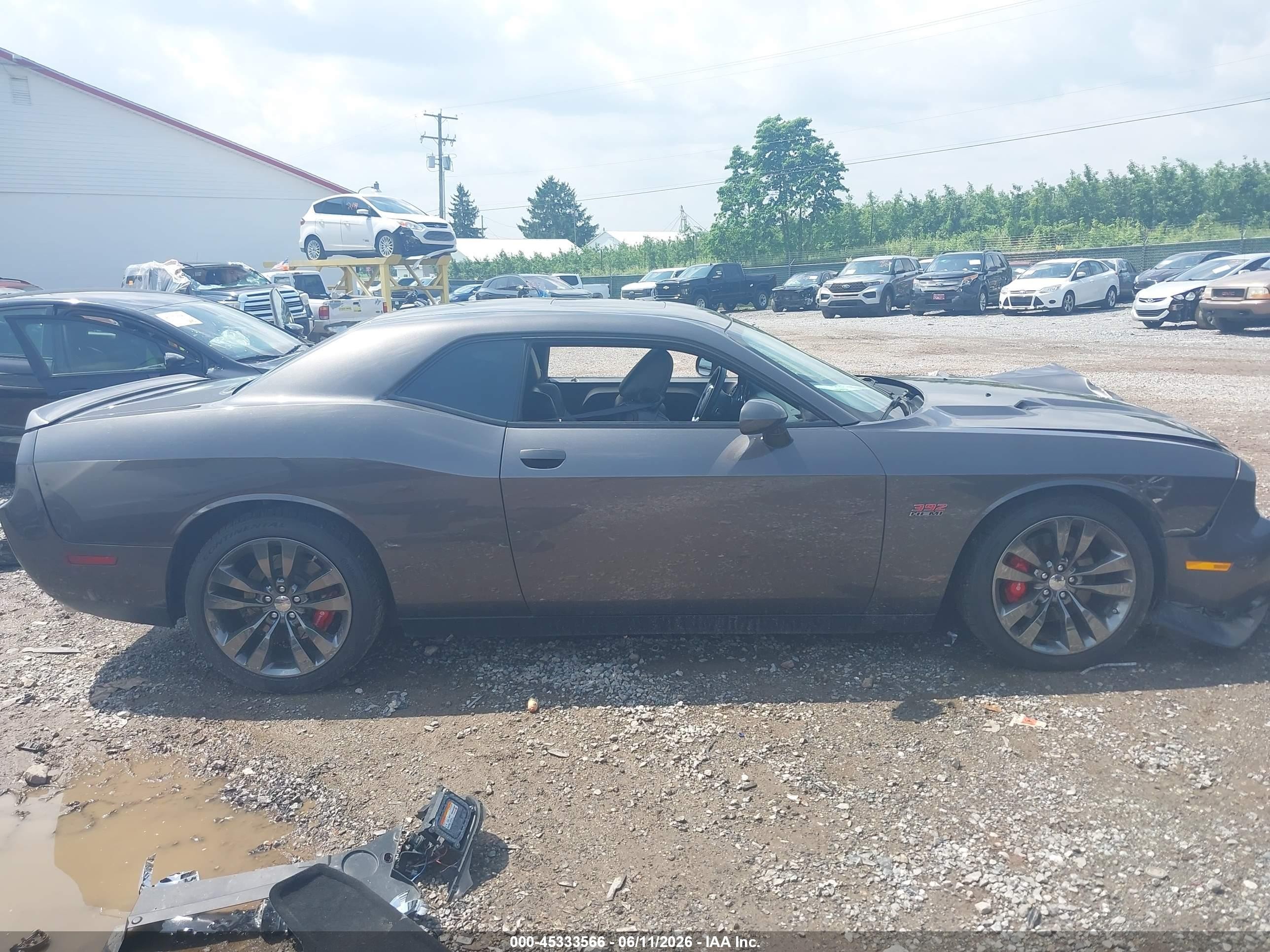 2014 Dodge Challenger Srt8 Gray vin: 2C3CDYCJ2EH116697