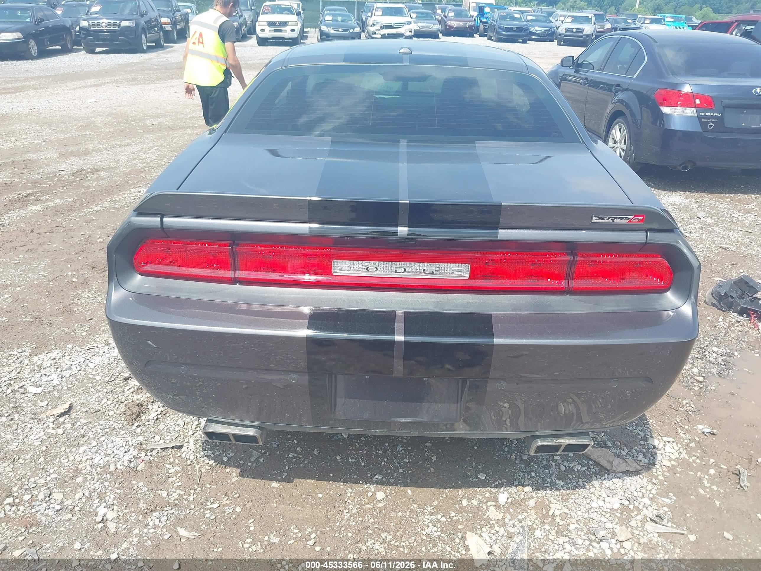 2014 Dodge Challenger Srt8 Gray vin: 2C3CDYCJ2EH116697