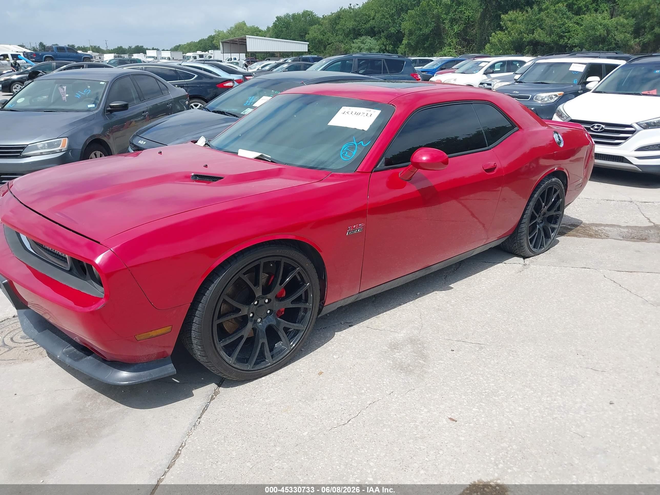 2012 Dodge Challenger Srt8 392 Red vin: 2C3CDYCJ7CH206795