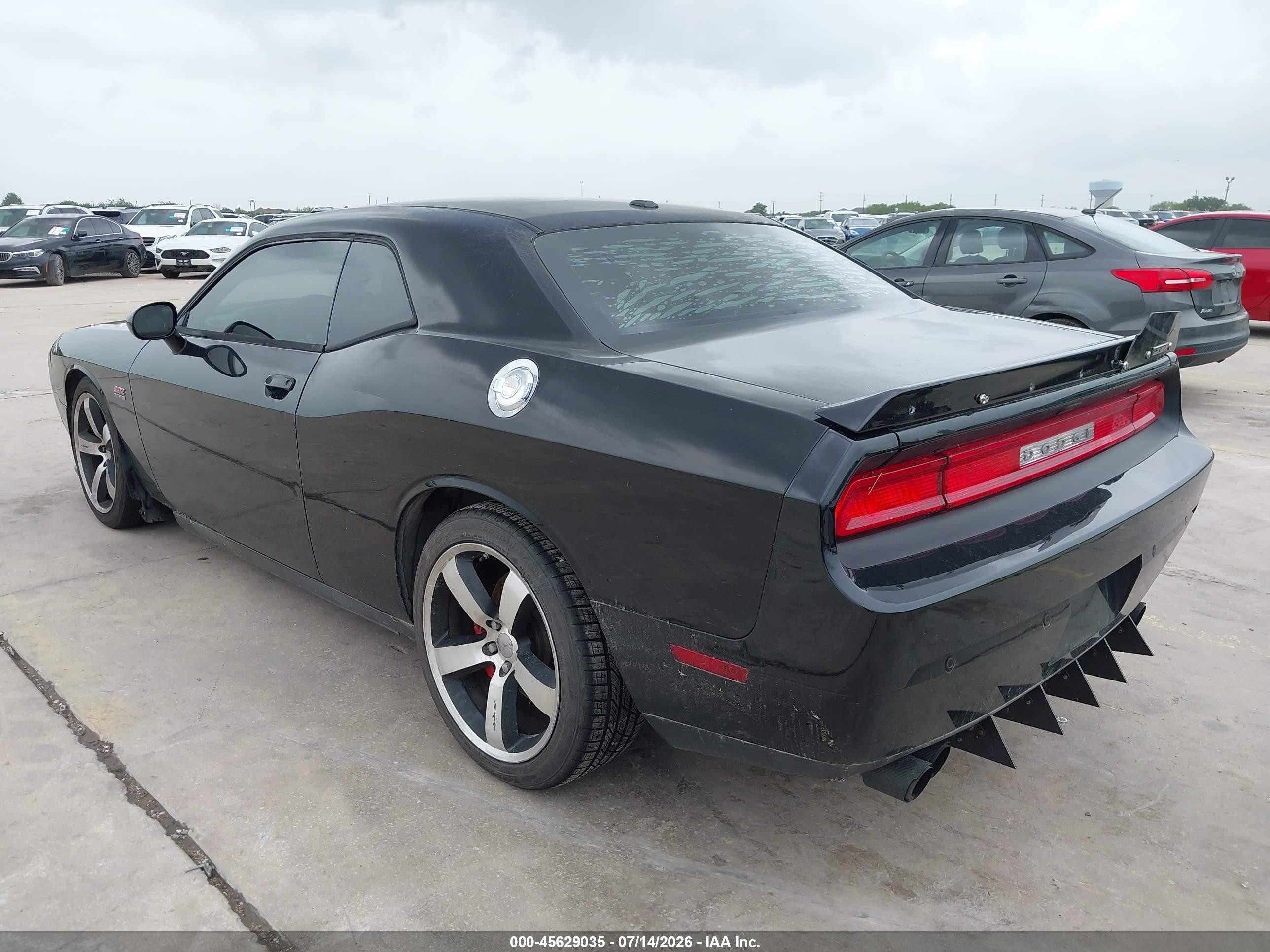 2013 Dodge Challenger Srt8 Black vin: 2C3CDYCJ7DH528242