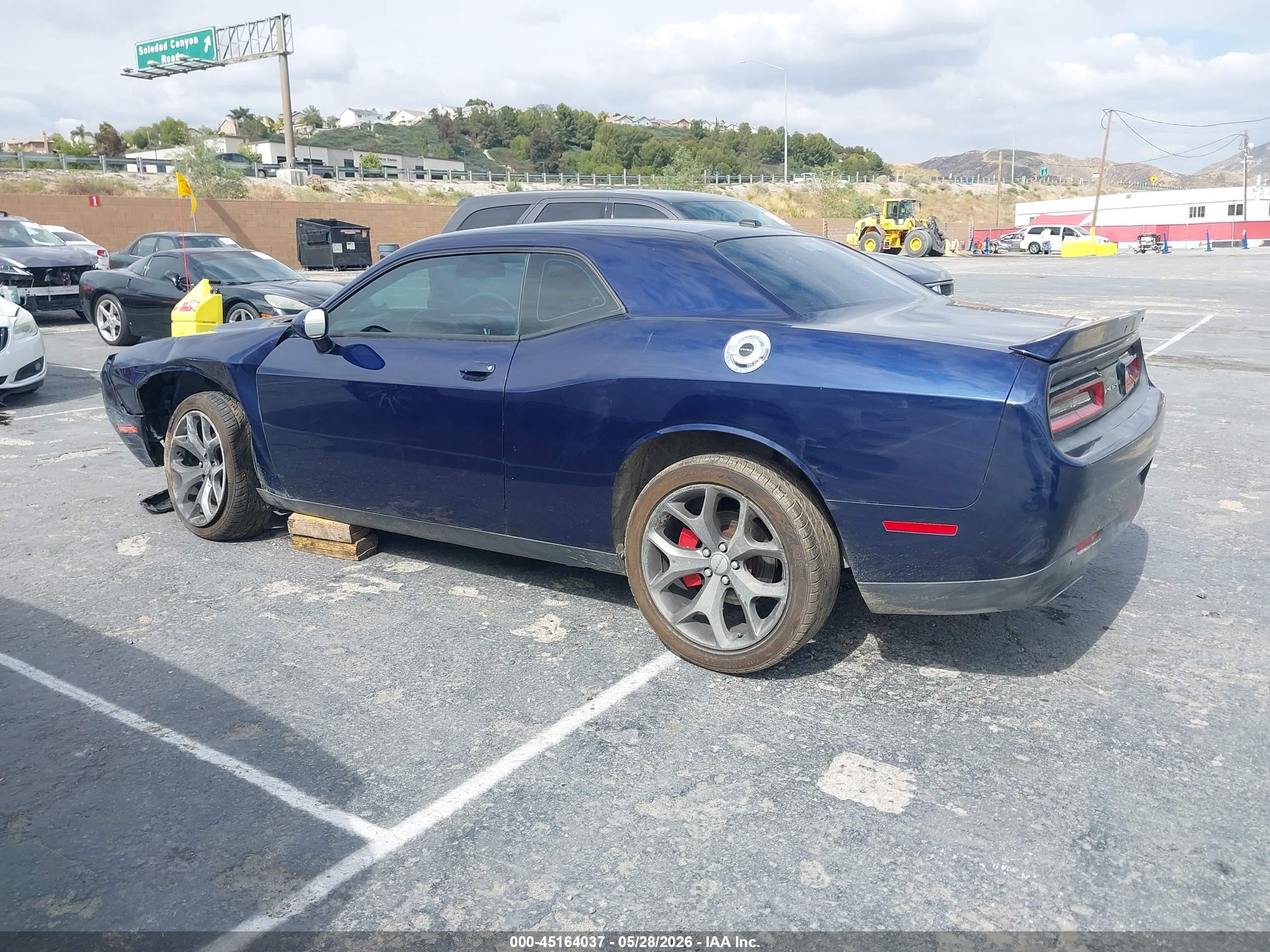2015 Dodge Challenger Sxt Blue vin: 2C3CDZAG0FH712387