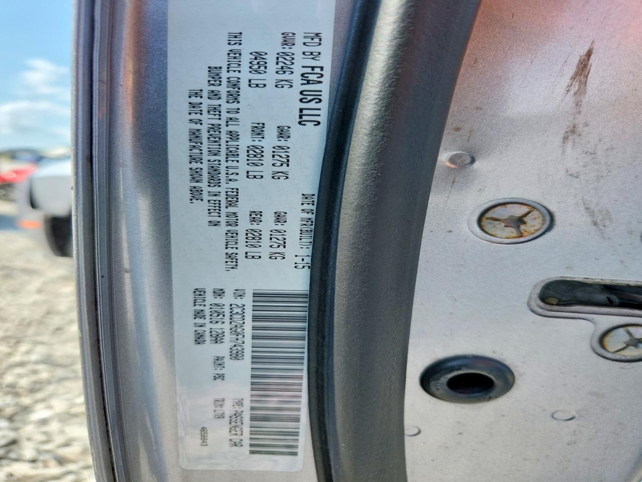2015 Dodge Challenger Sxt Silver vin: 2C3CDZAG0FH743980