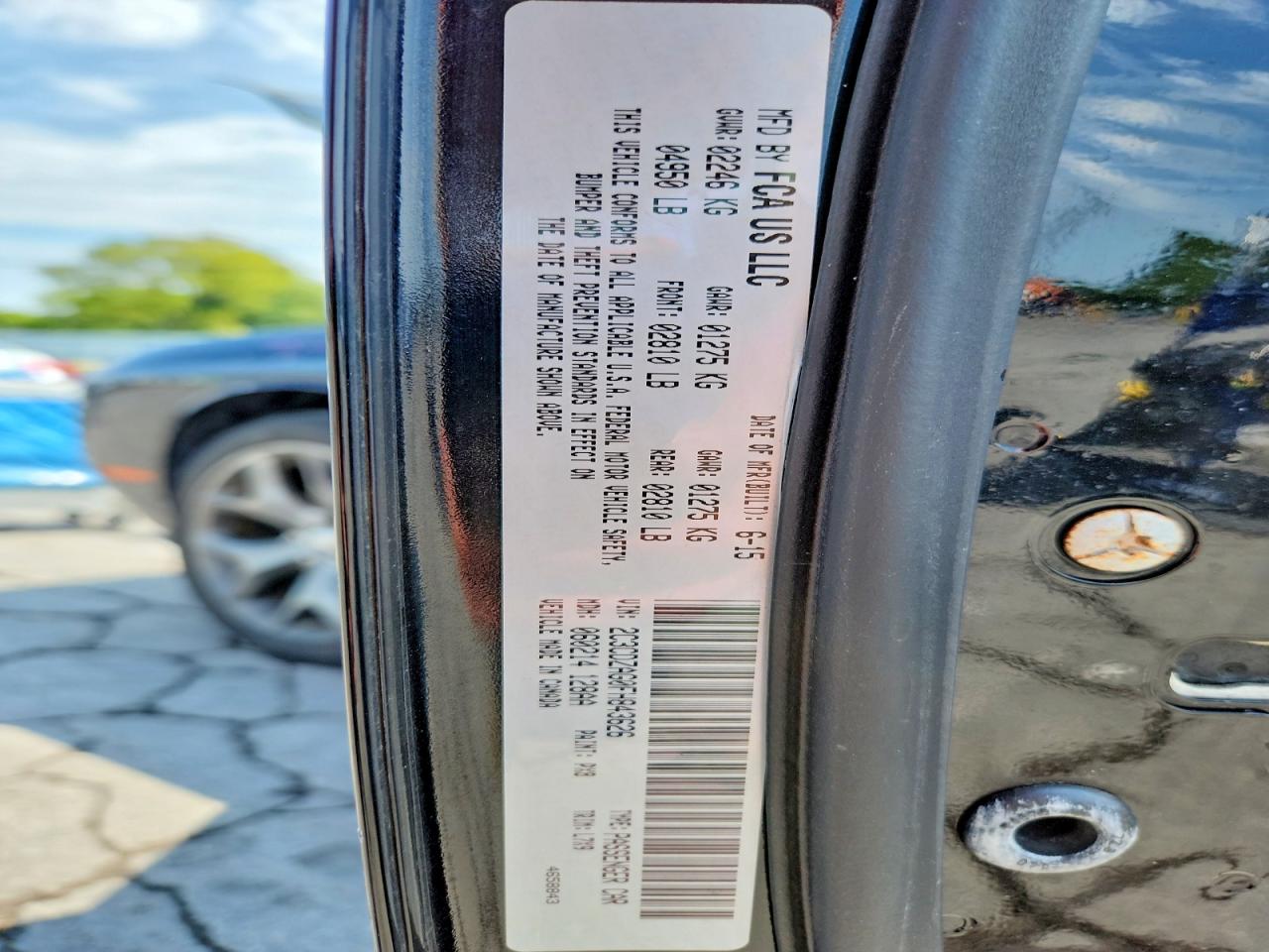 2015 Dodge Challenger Sxt Black vin: 2C3CDZAG0FH843626