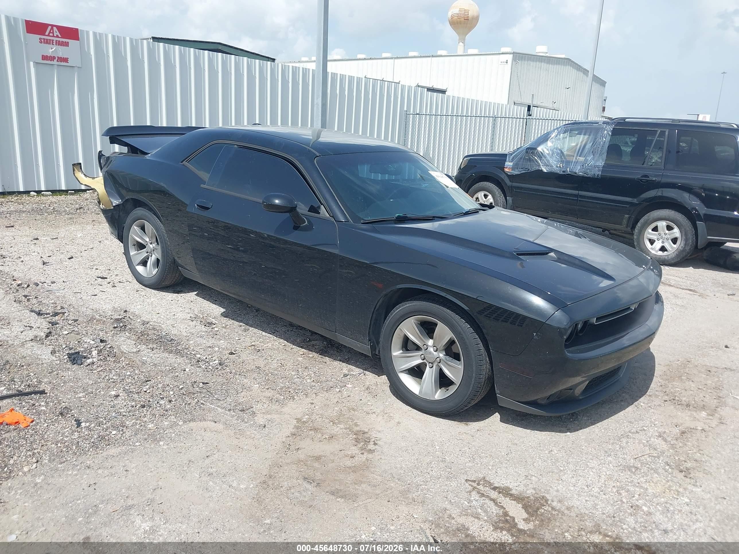 2018 Dodge Challenger Sxt Black vin: 2C3CDZAG0JH241771