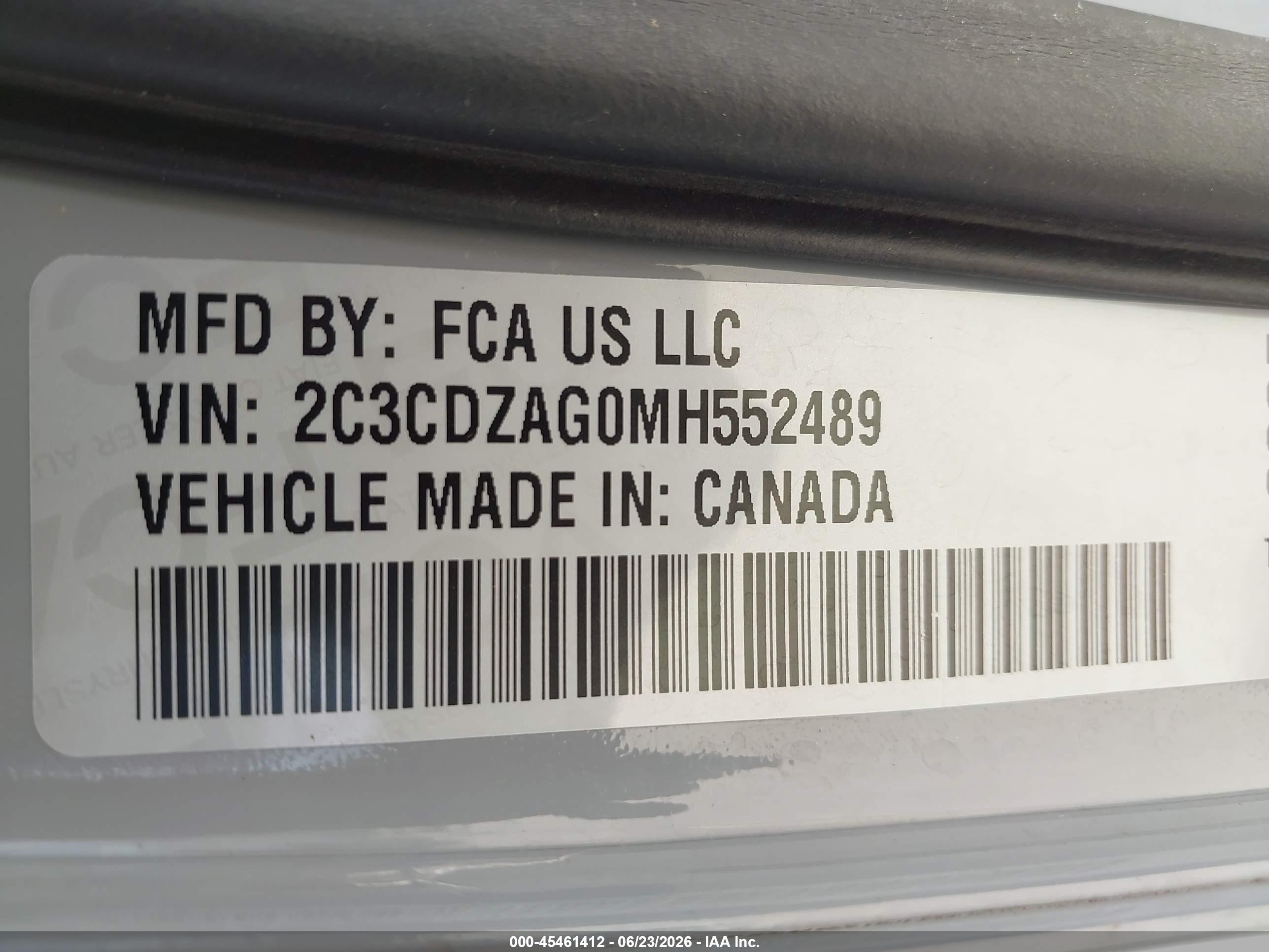 2021 Dodge Challenger Sxt Gray vin: 2C3CDZAG0MH552489