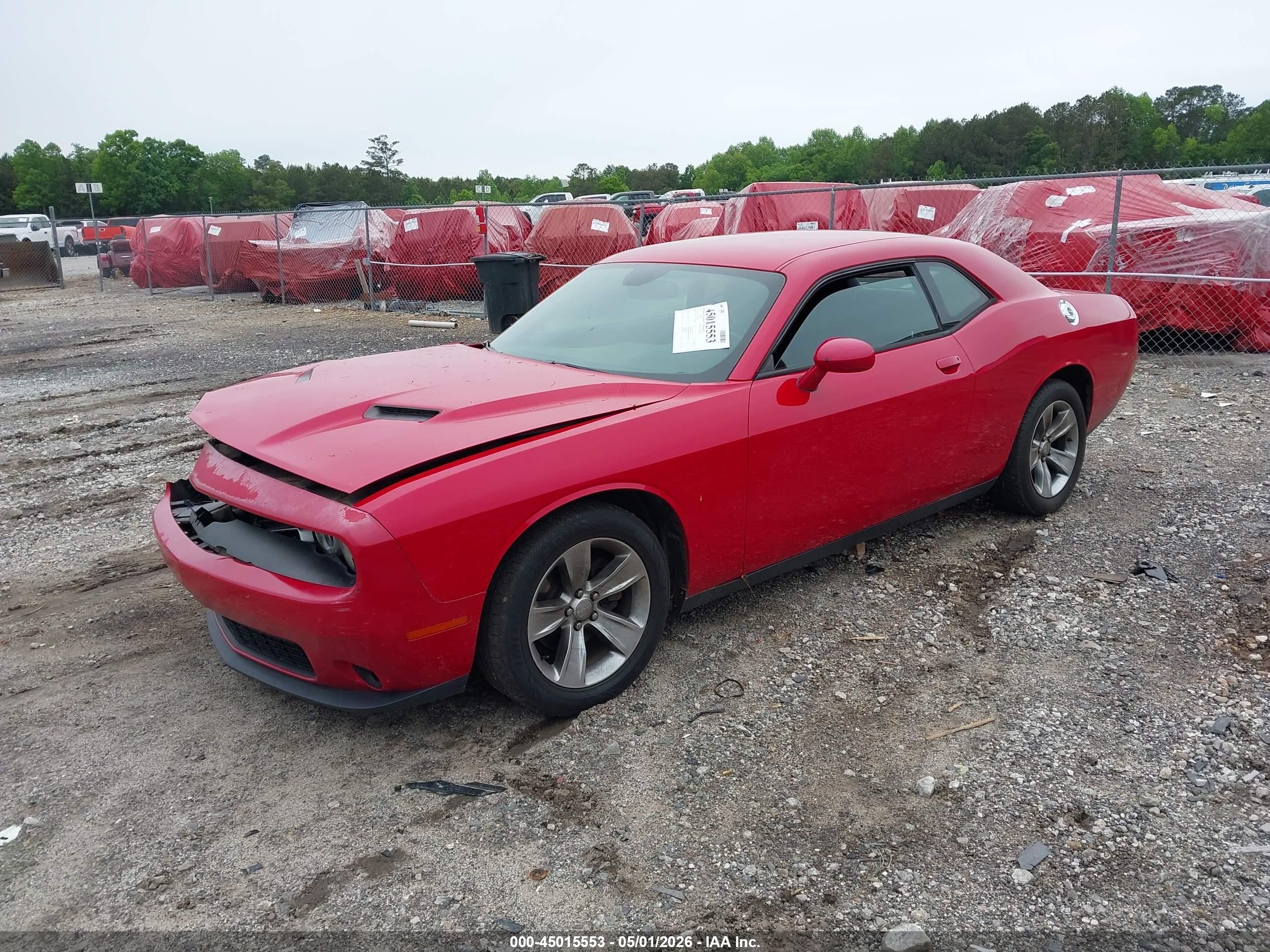 2015 Dodge Challenger Sxt Red vin: 2C3CDZAG1FH728095