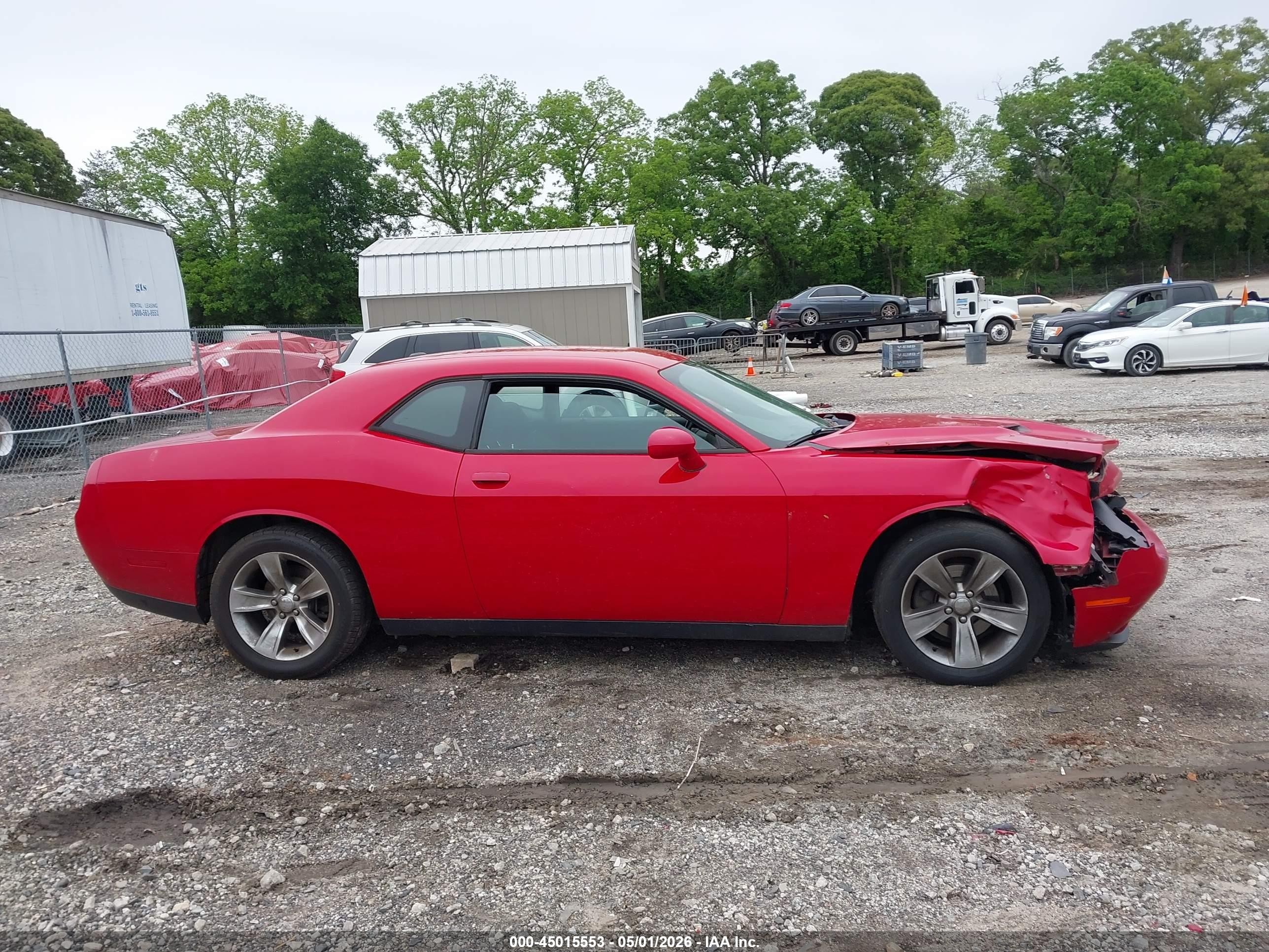 2015 Dodge Challenger Sxt Red vin: 2C3CDZAG1FH728095