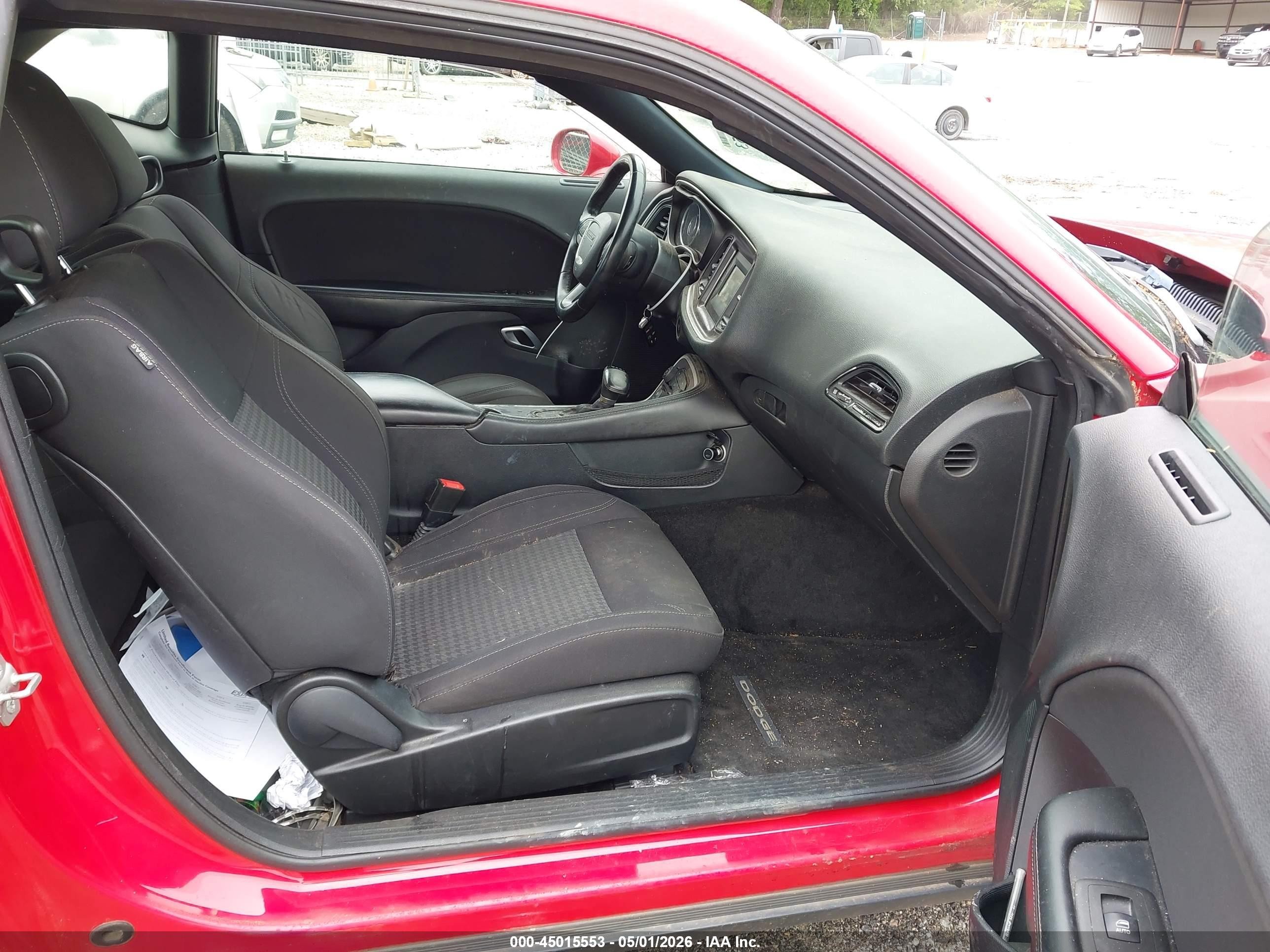 2015 Dodge Challenger Sxt Red vin: 2C3CDZAG1FH728095