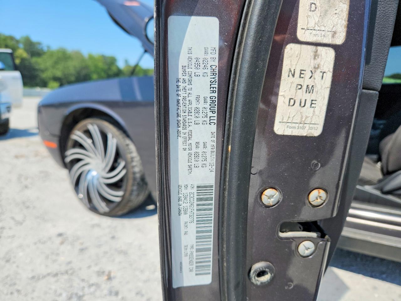 2015 Dodge Challenger Sxt Charcoal vin: 2C3CDZAG1FH732776