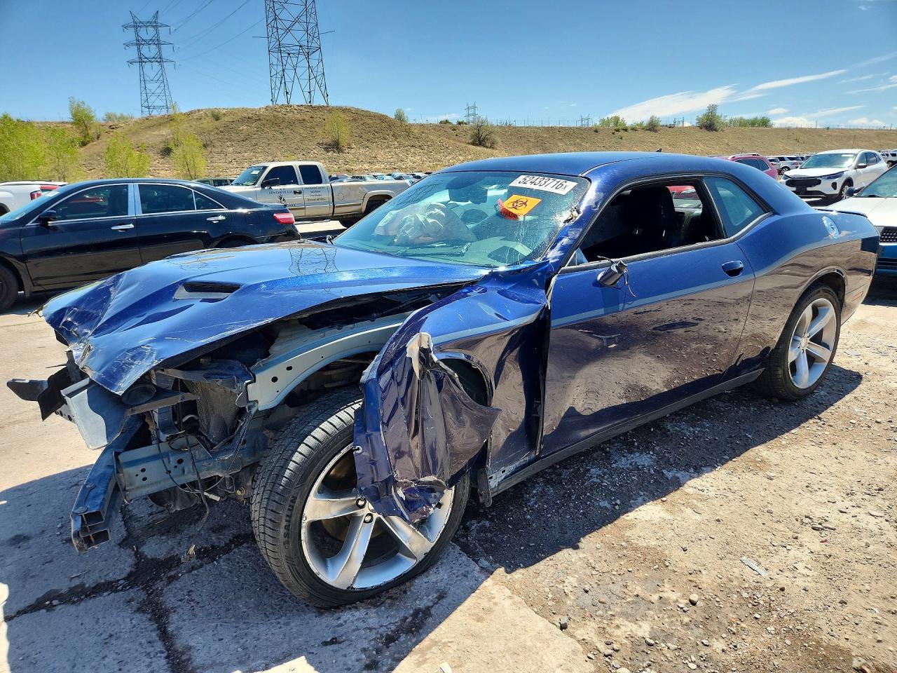 2015 Dodge Challenger Sxt Blue vin: 2C3CDZAG1FH775367
