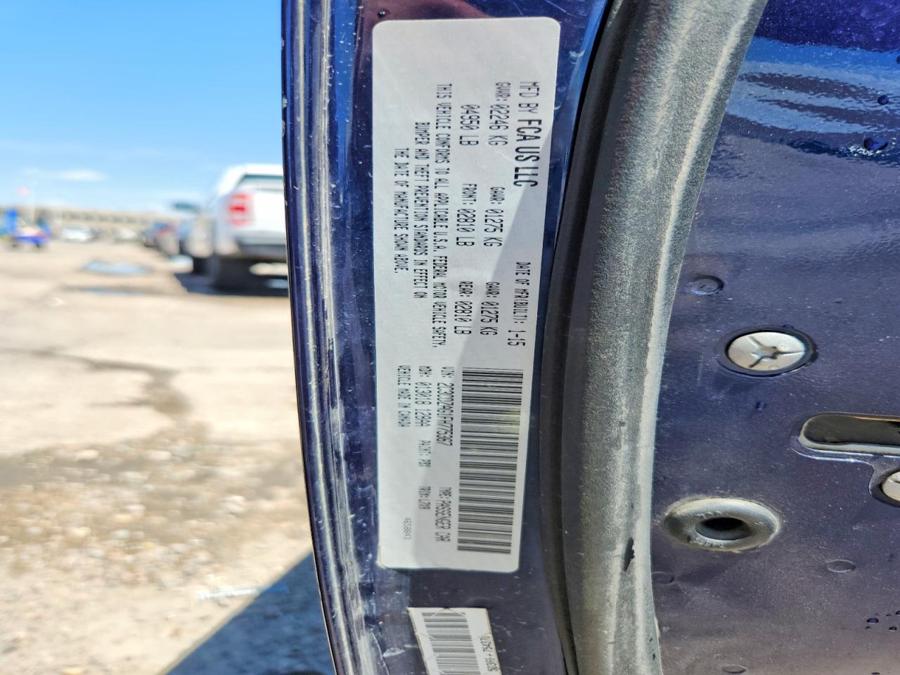 2015 Dodge Challenger Sxt Blue vin: 2C3CDZAG1FH775367