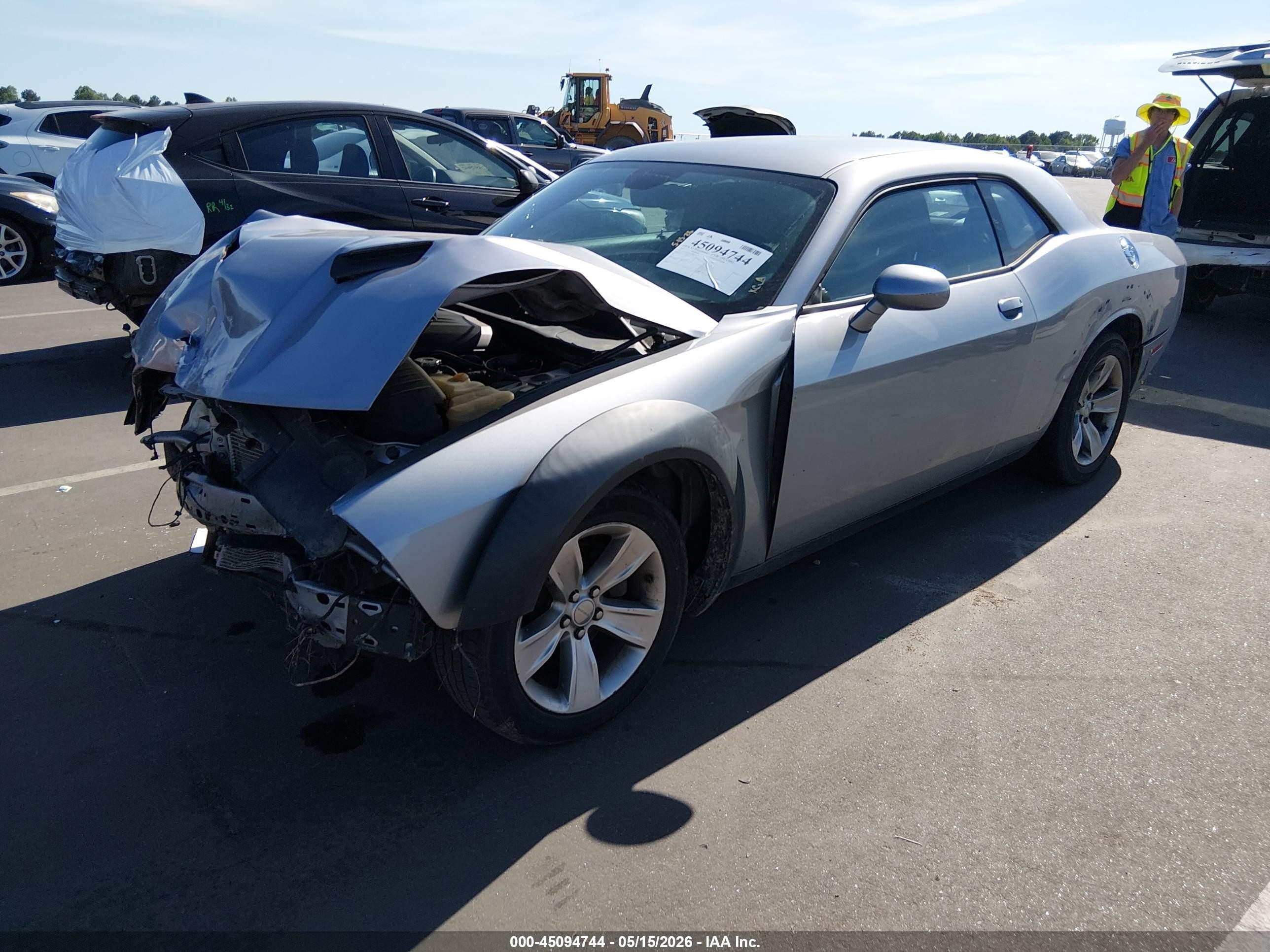 2015 Dodge Challenger Sxt Silver vin: 2C3CDZAG1FH855171
