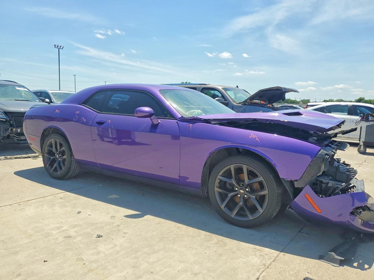 2019 Dodge Challenger Sxt Purple vin: 2C3CDZAG1KH596658