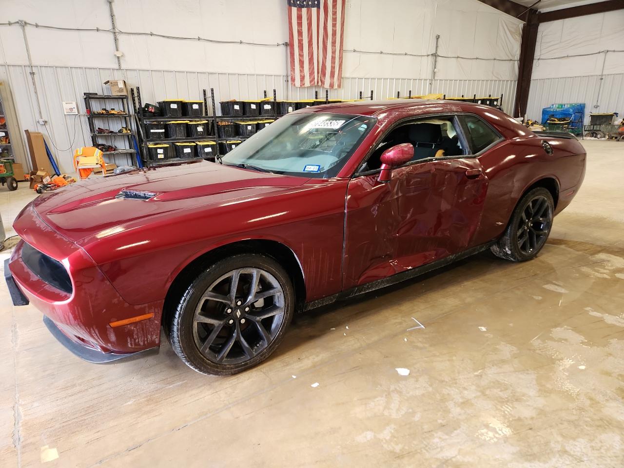 2021 Dodge Challenger Sxt Burgundy vin: 2C3CDZAG1MH560598 Damage: Left Mirror, Broken, Replacement Required