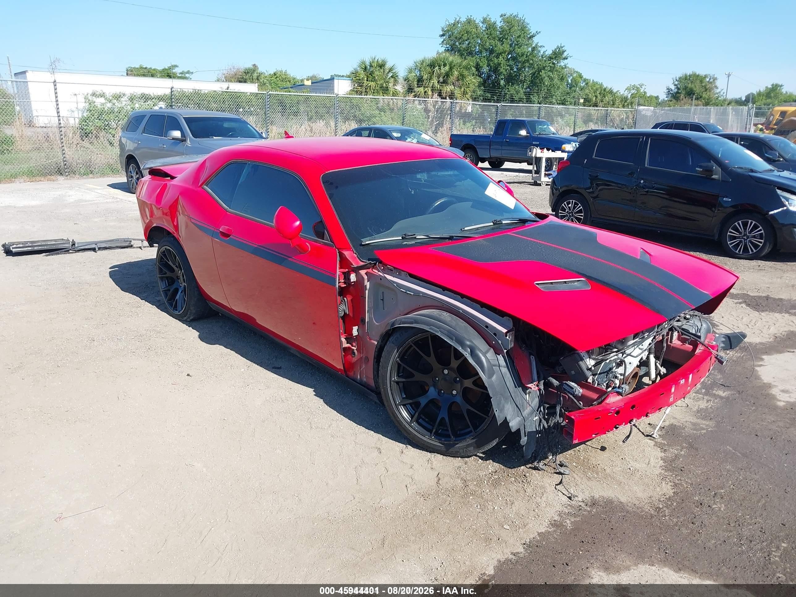 2015 Dodge Challenger Sxt Red vin: 2C3CDZAG2FH712066