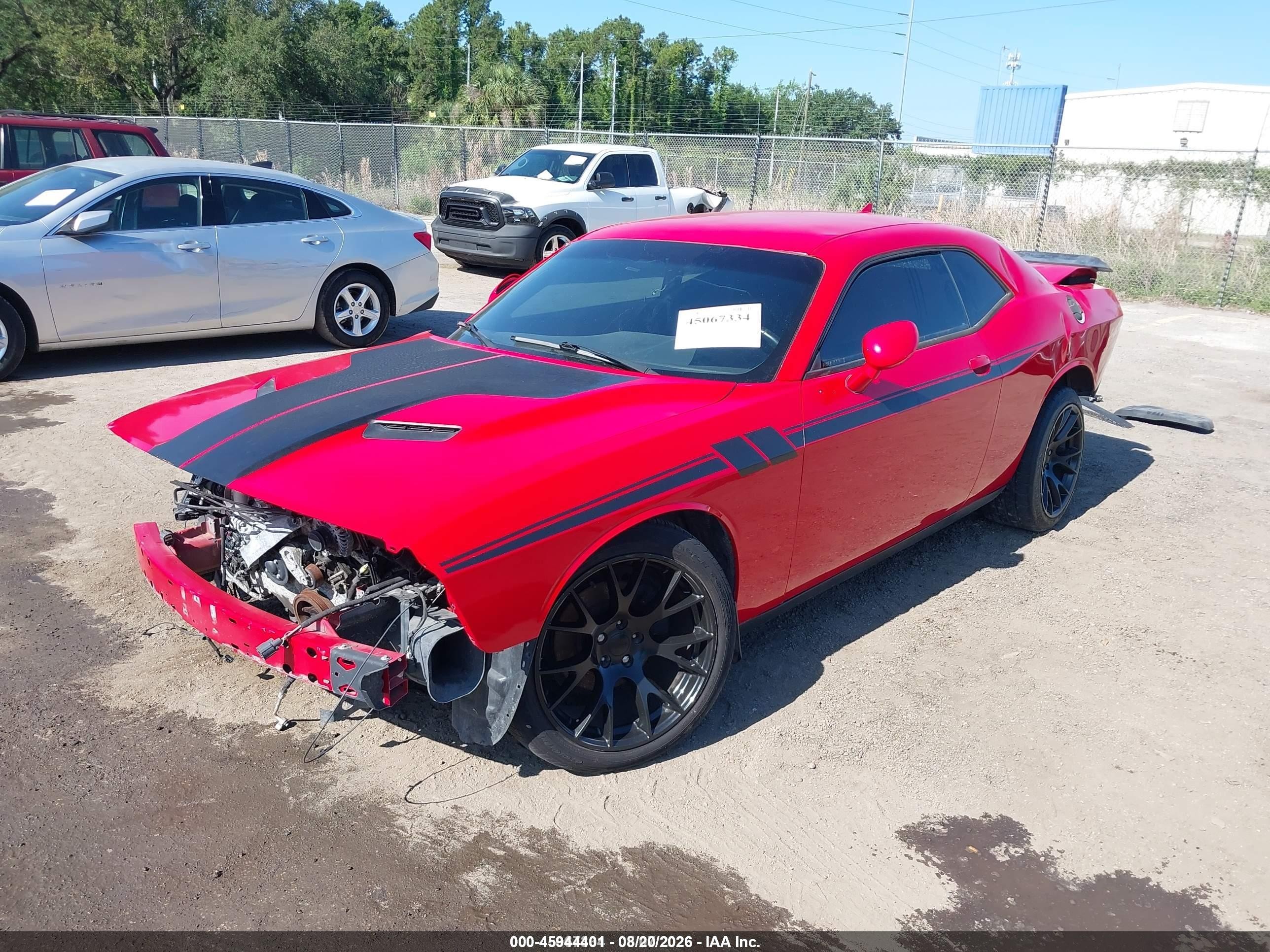 2015 Dodge Challenger Sxt Red vin: 2C3CDZAG2FH712066