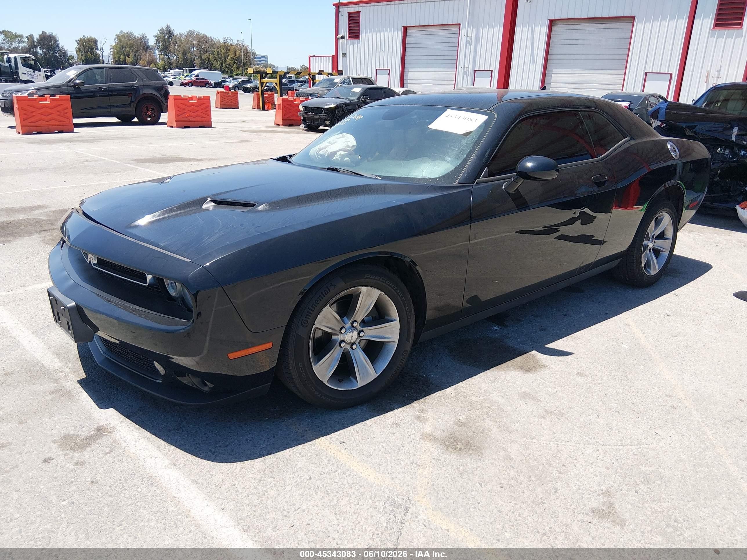 2015 Dodge Challenger Sxt Black vin: 2C3CDZAG2FH910694