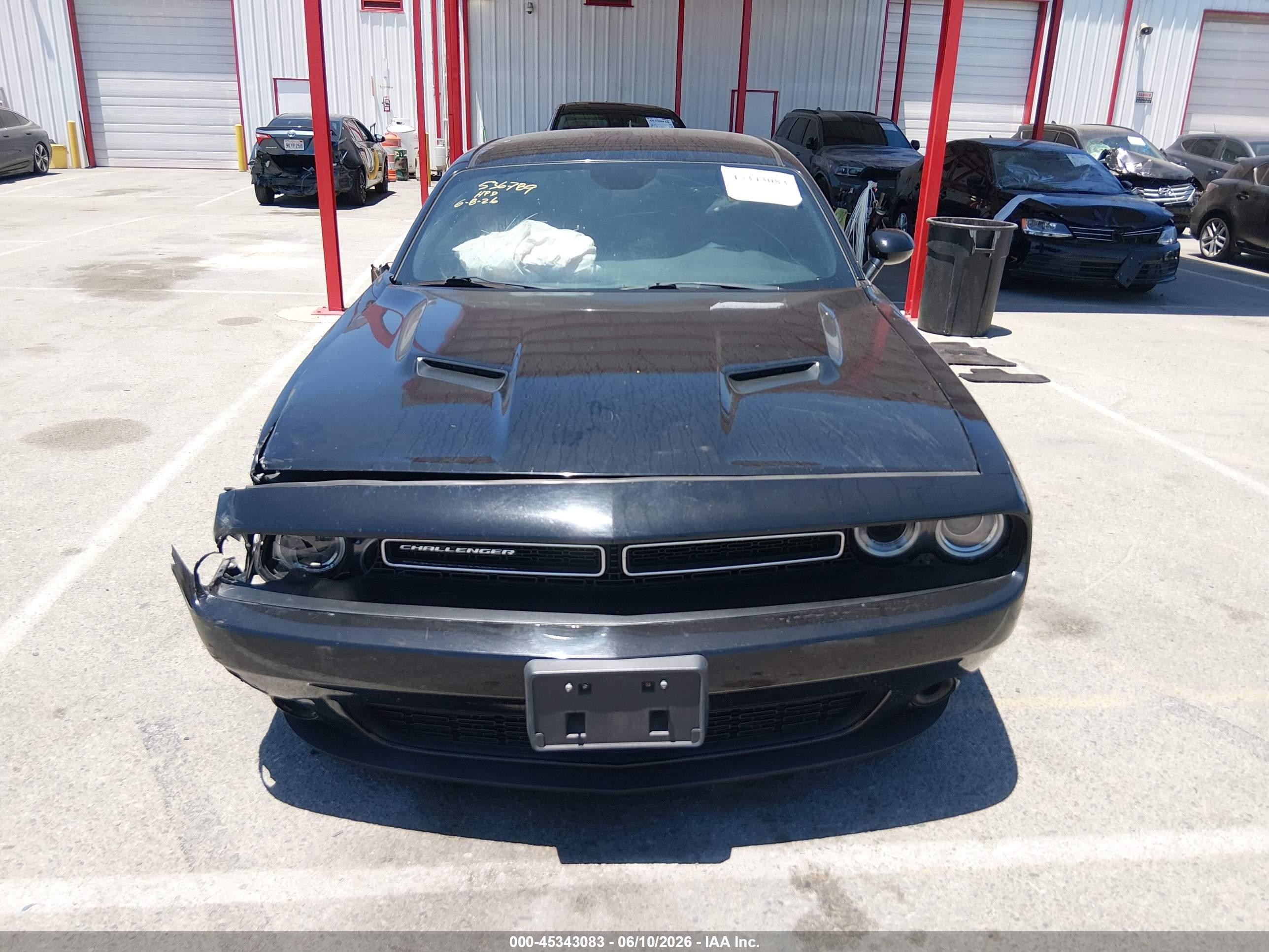 2015 Dodge Challenger Sxt Black vin: 2C3CDZAG2FH910694