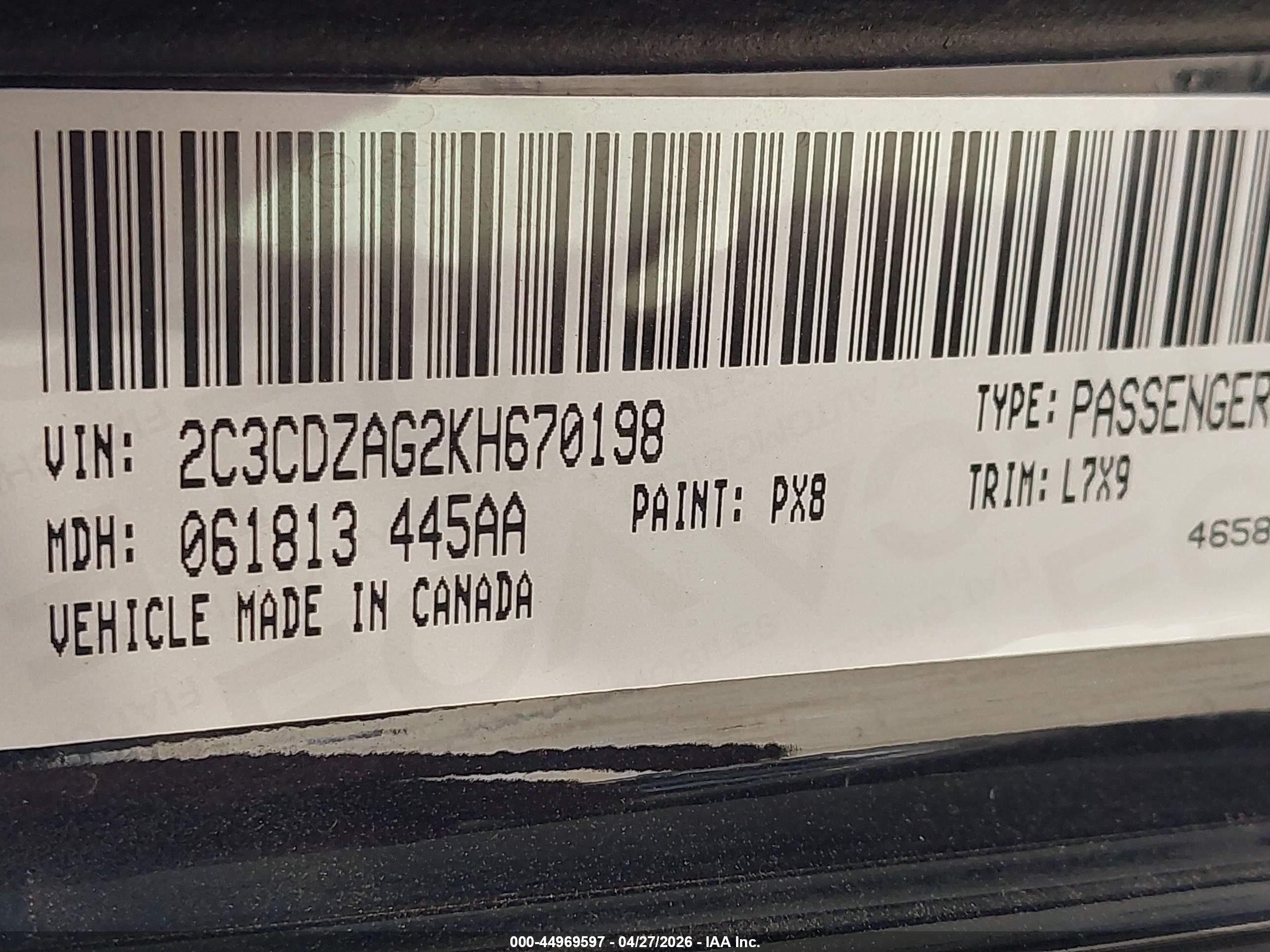 2019 Dodge Challenger Sxt Black vin: 2C3CDZAG2KH670198