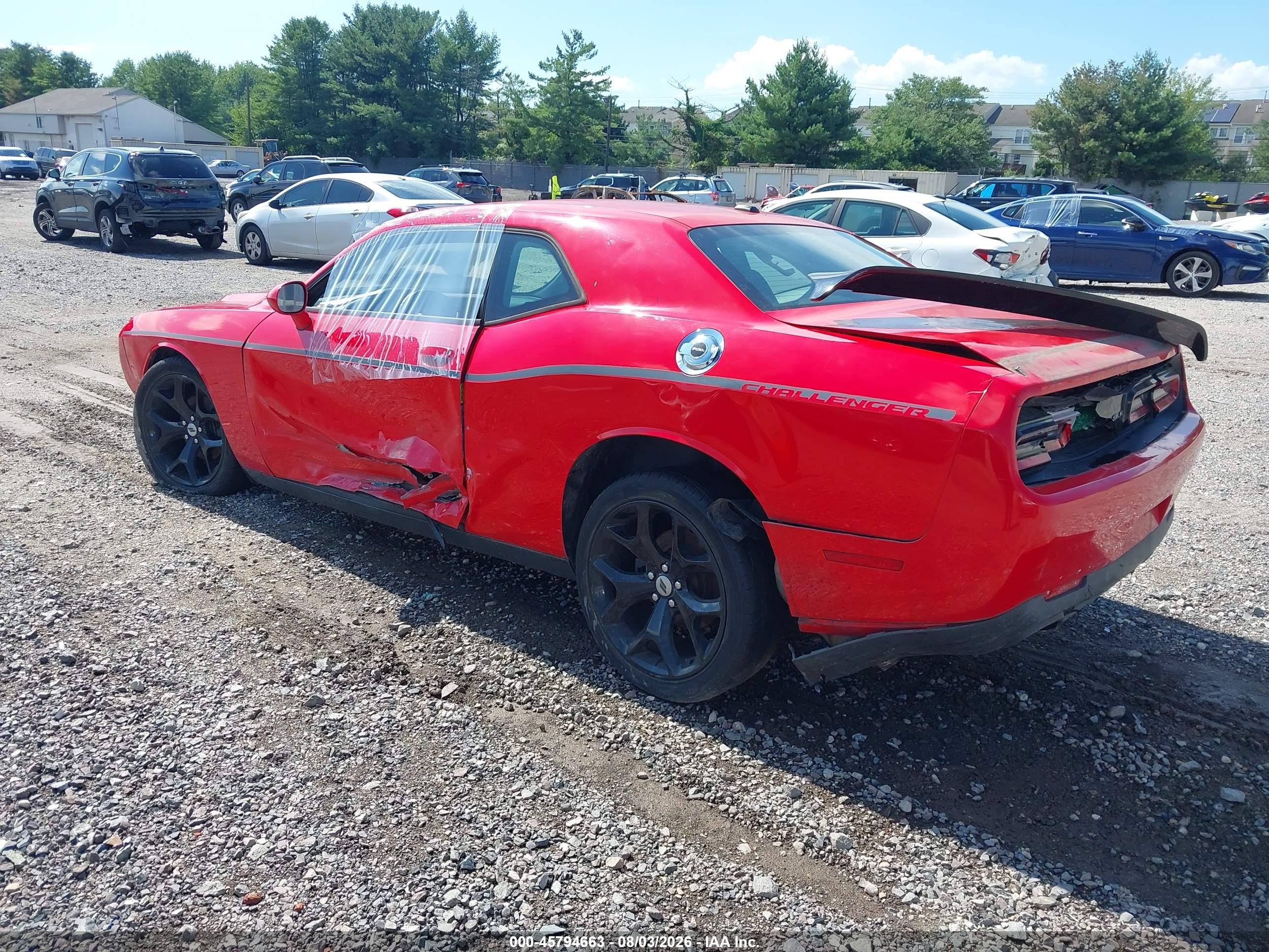 2015 Dodge Challenger Sxt Red vin: 2C3CDZAG3FH759087