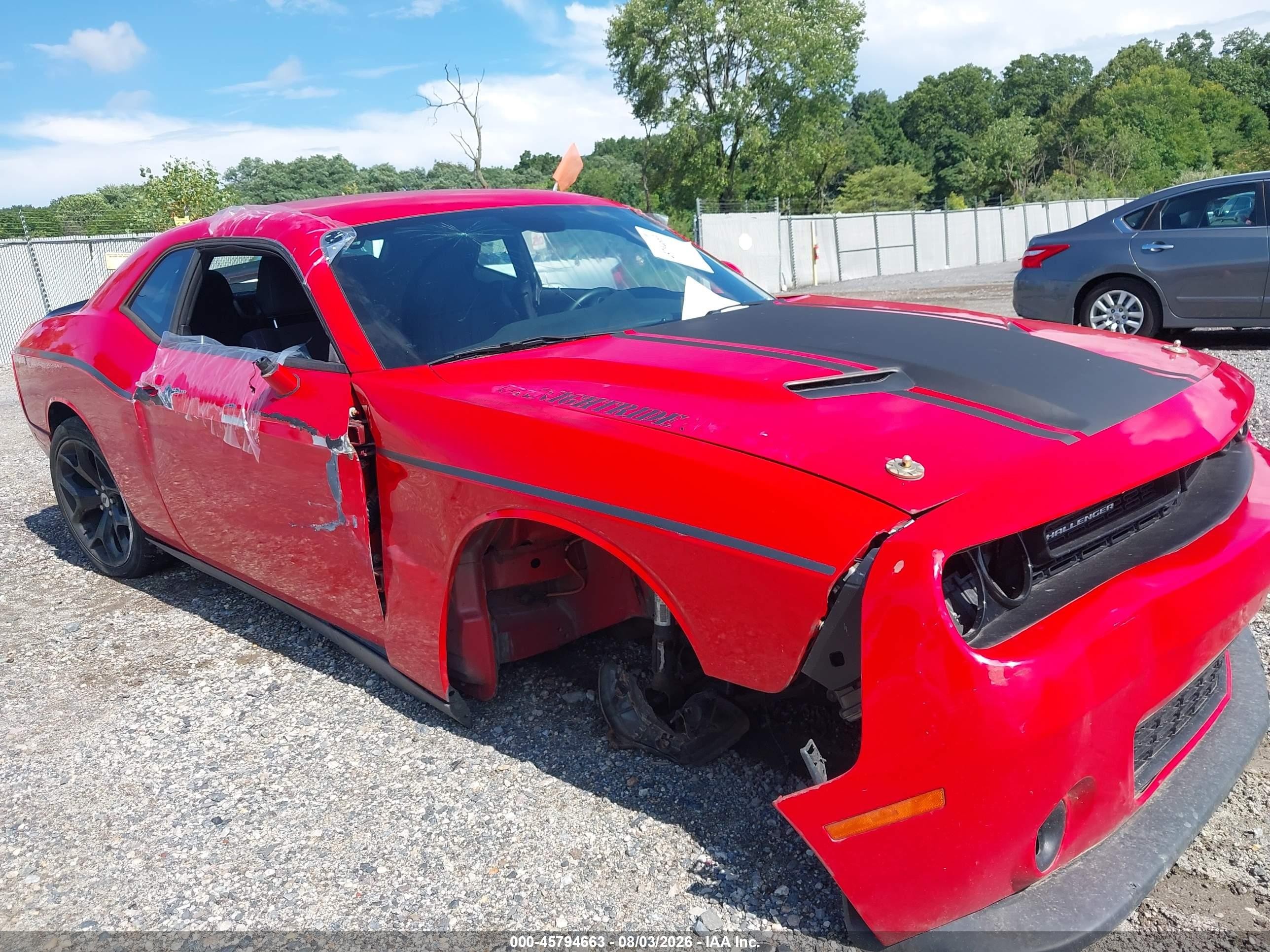 2015 Dodge Challenger Sxt Red vin: 2C3CDZAG3FH759087