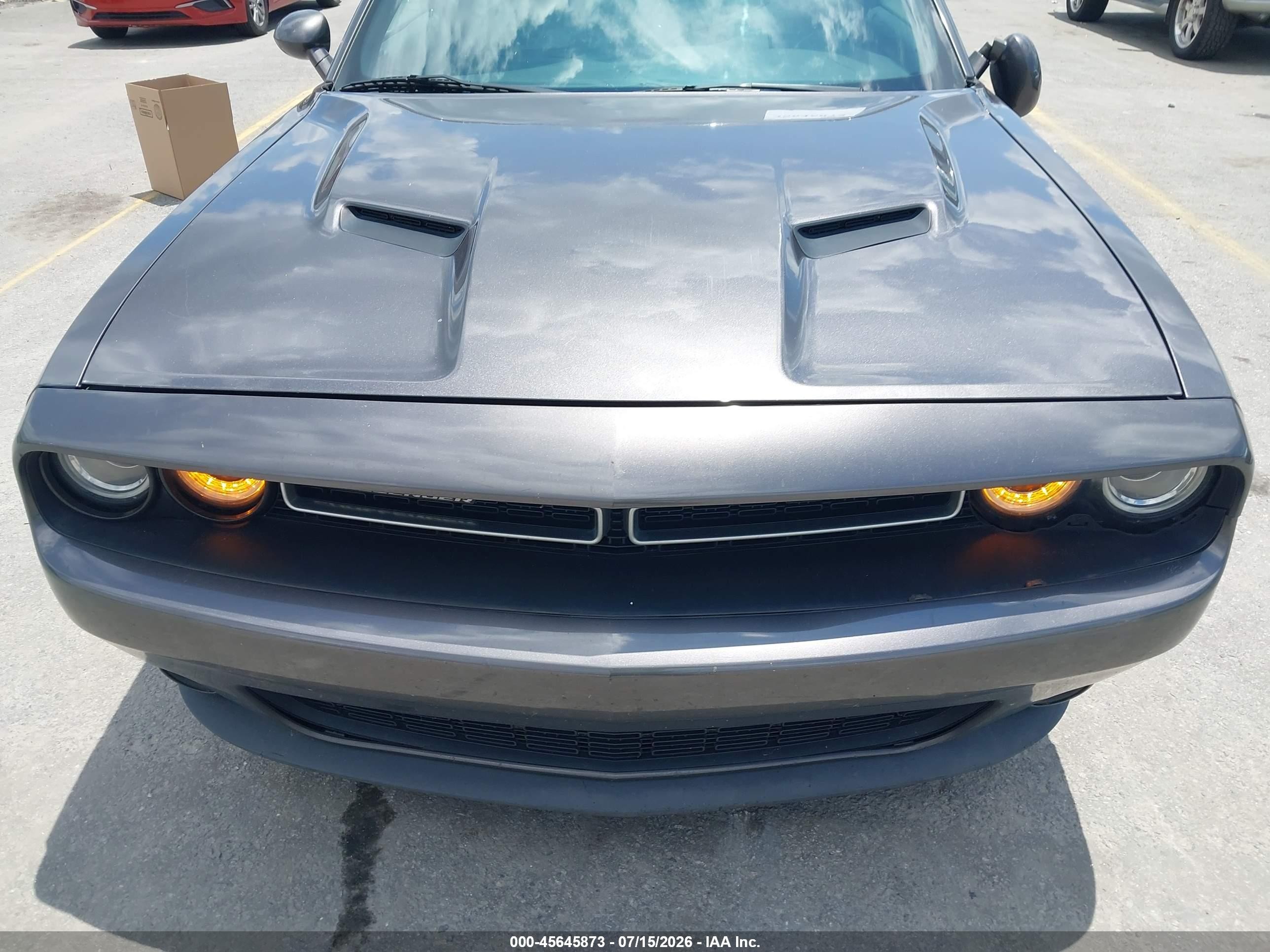 2015 Dodge Challenger Sxt Gray vin: 2C3CDZAG3FH774477