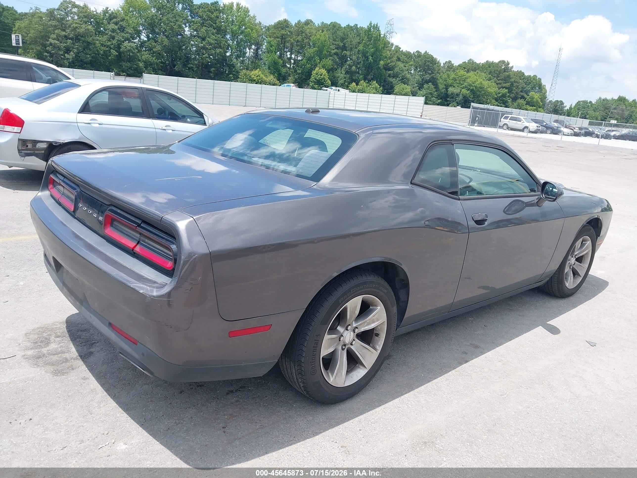 2015 Dodge Challenger Sxt Gray vin: 2C3CDZAG3FH774477