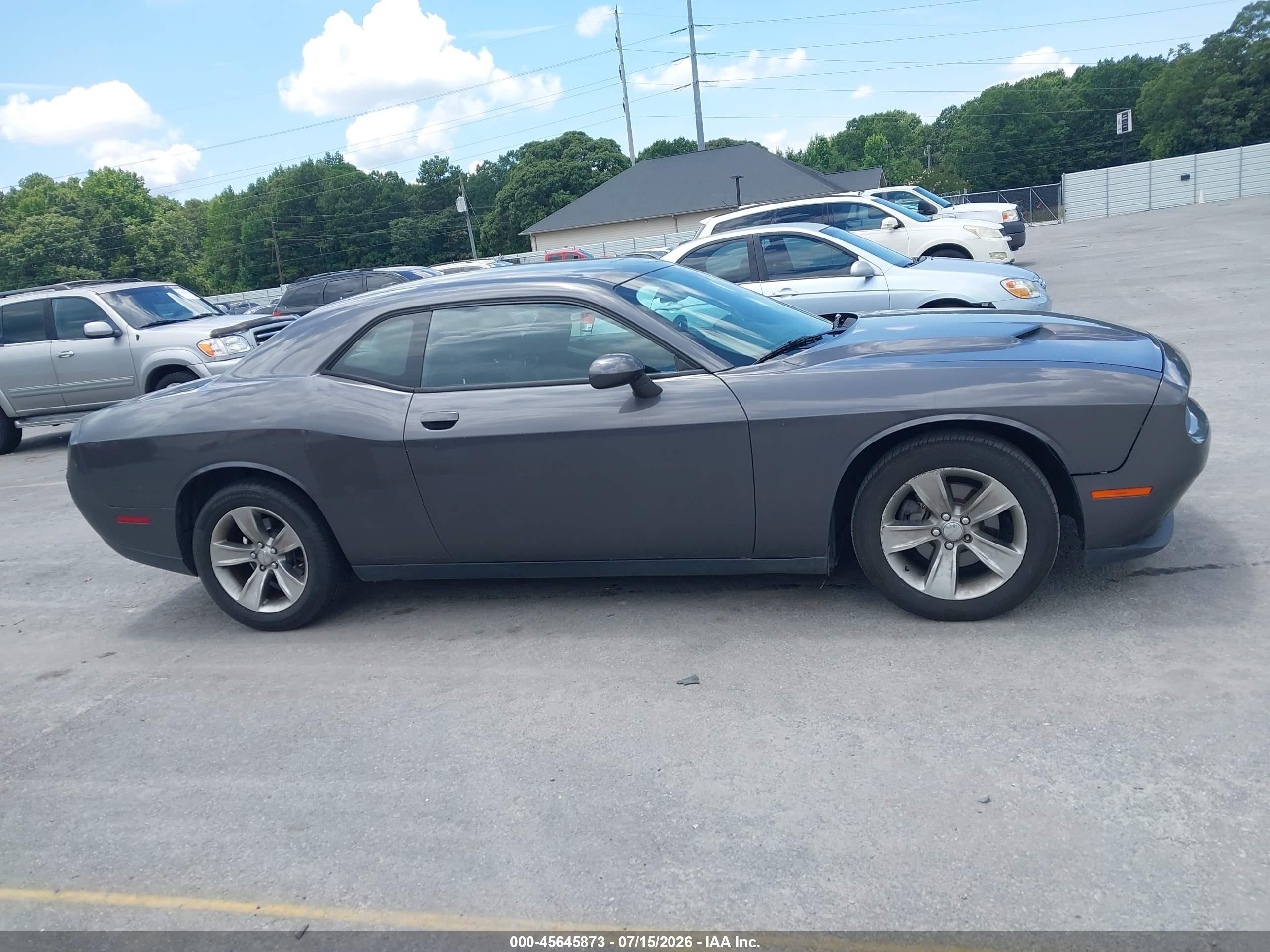 2015 Dodge Challenger Sxt Gray vin: 2C3CDZAG3FH774477
