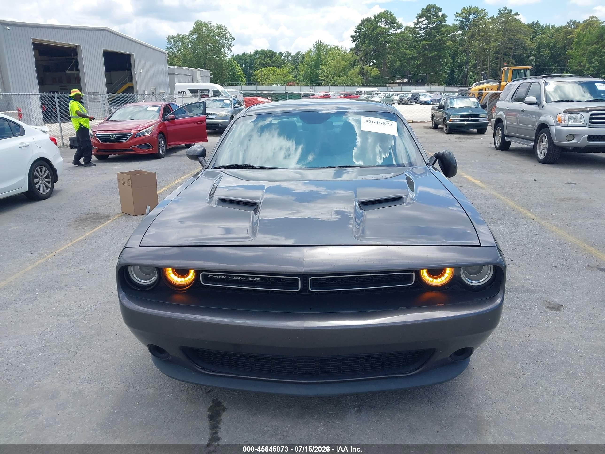 2015 Dodge Challenger Sxt Gray vin: 2C3CDZAG3FH774477