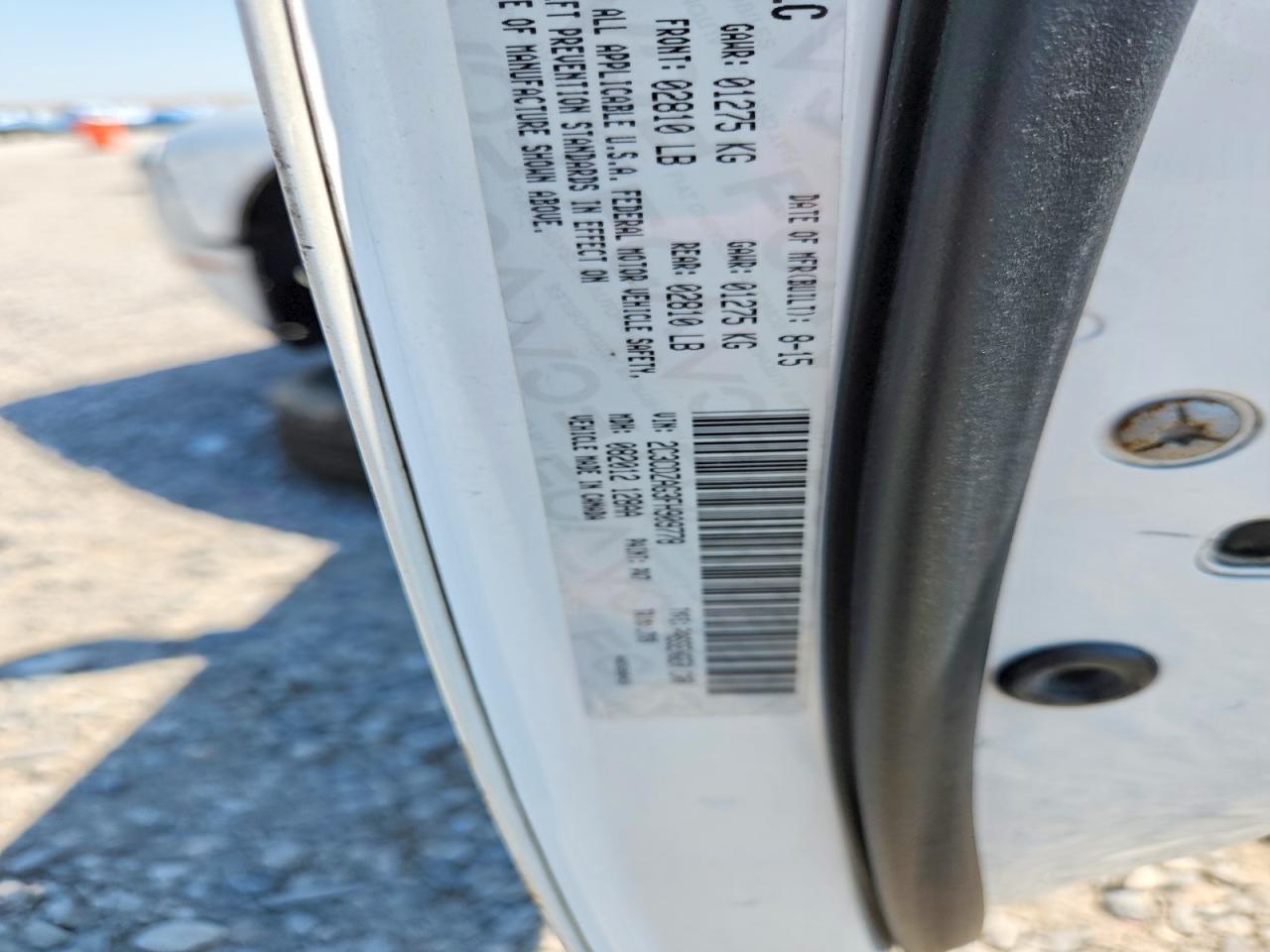 2015 Dodge Challenger Sxt White vin: 2C3CDZAG3FH909778