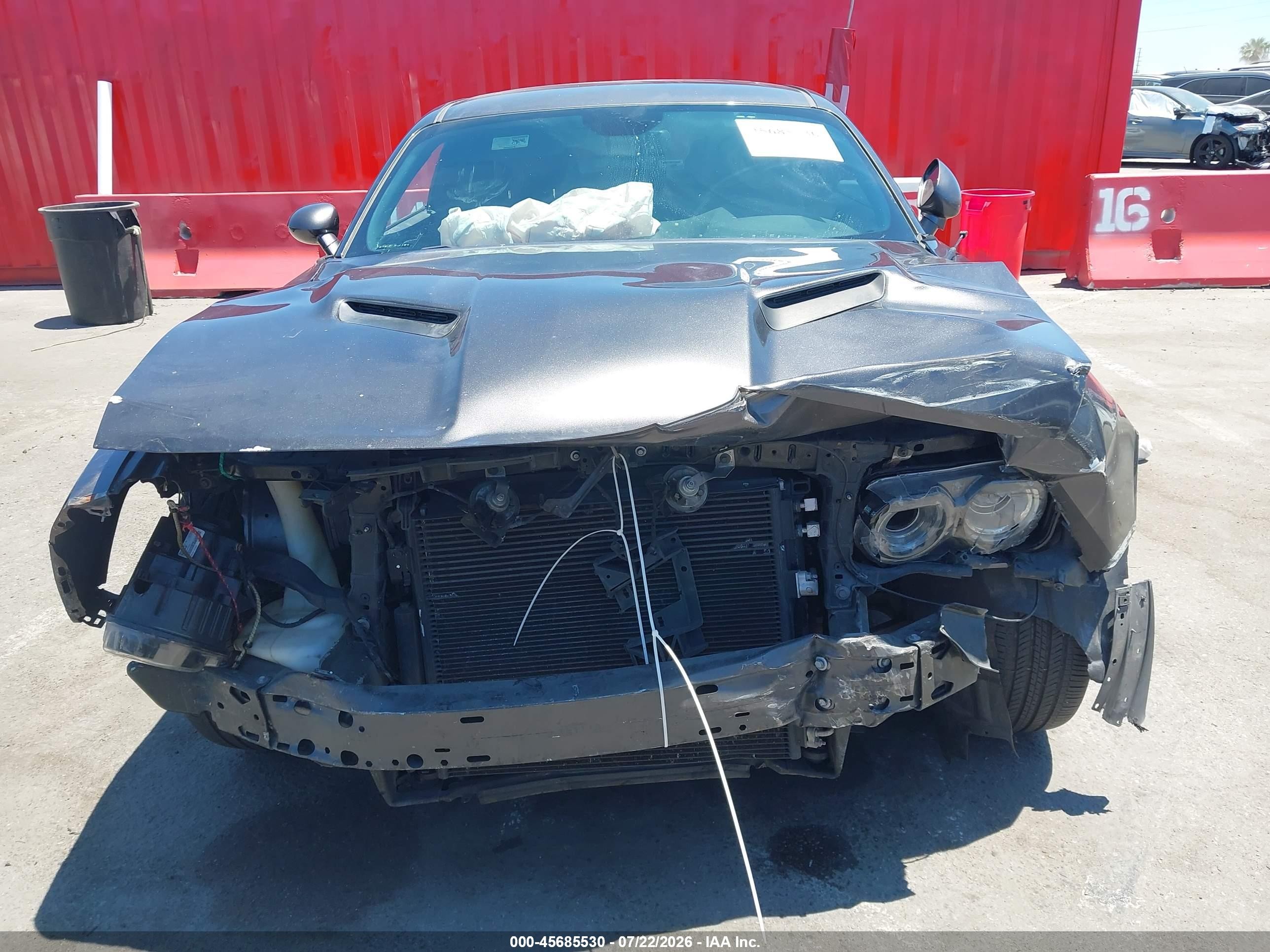 2016 Dodge Challenger Sxt Plus Gray vin: 2C3CDZAG3GH337287