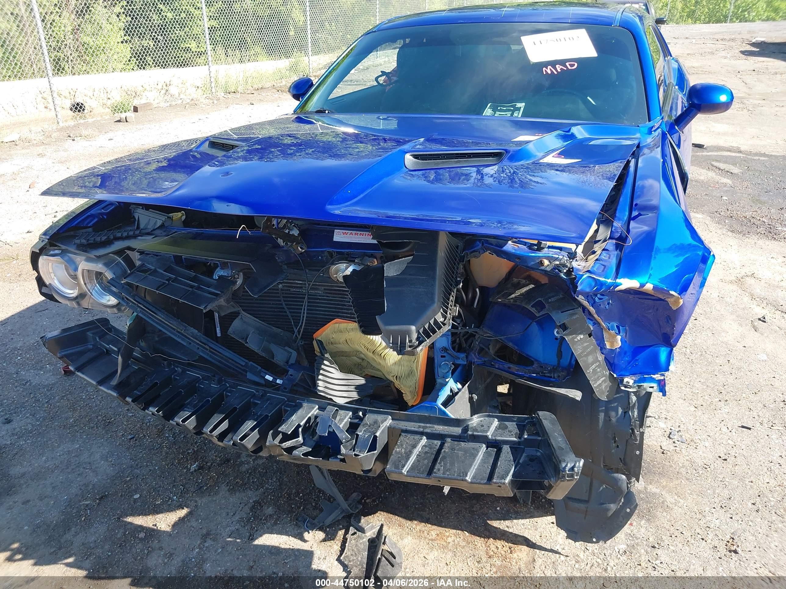 2021 Dodge Challenger Sxt Blue vin: 2C3CDZAG3MH571179