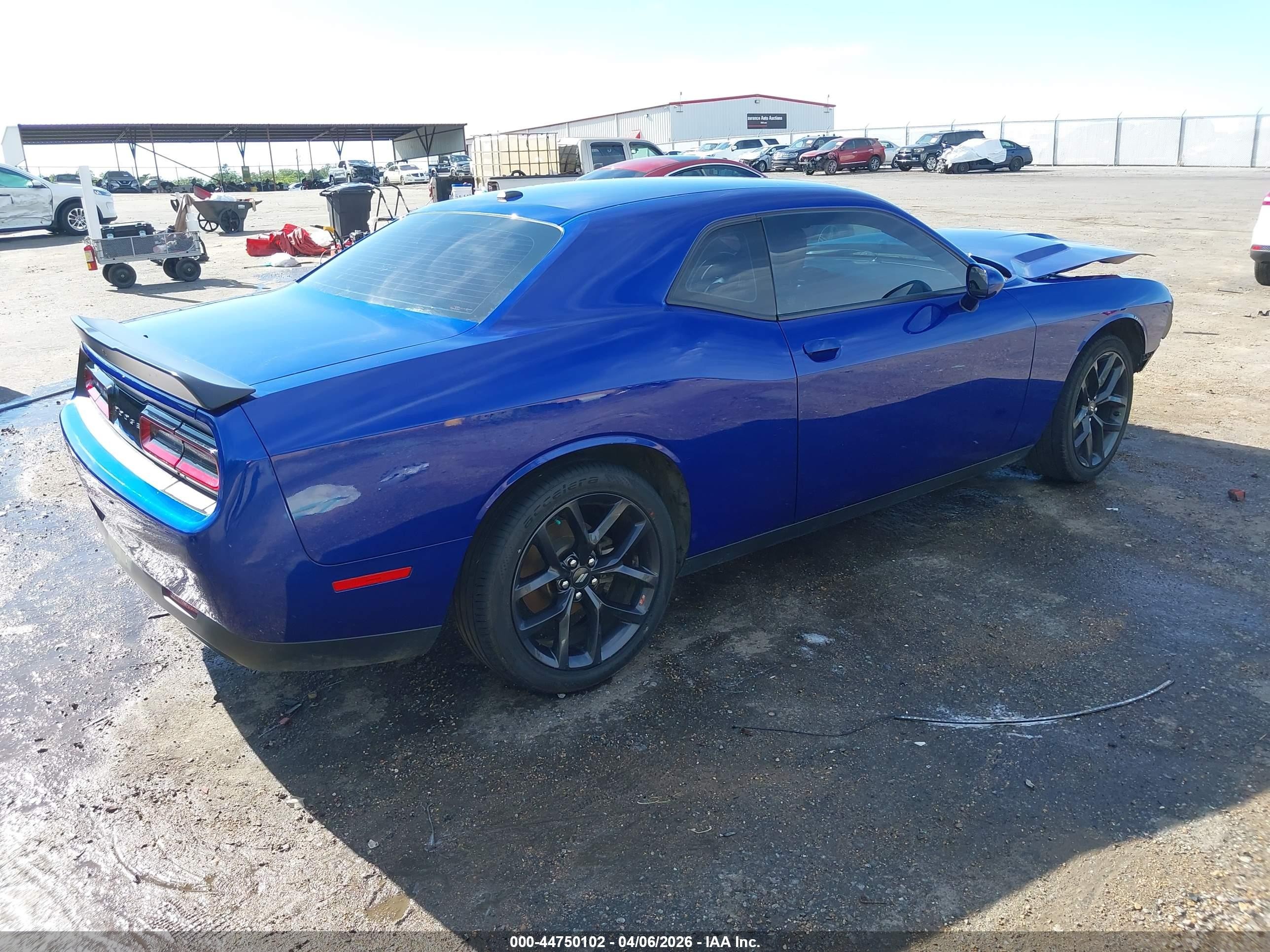 2021 Dodge Challenger Sxt Blue vin: 2C3CDZAG3MH571179