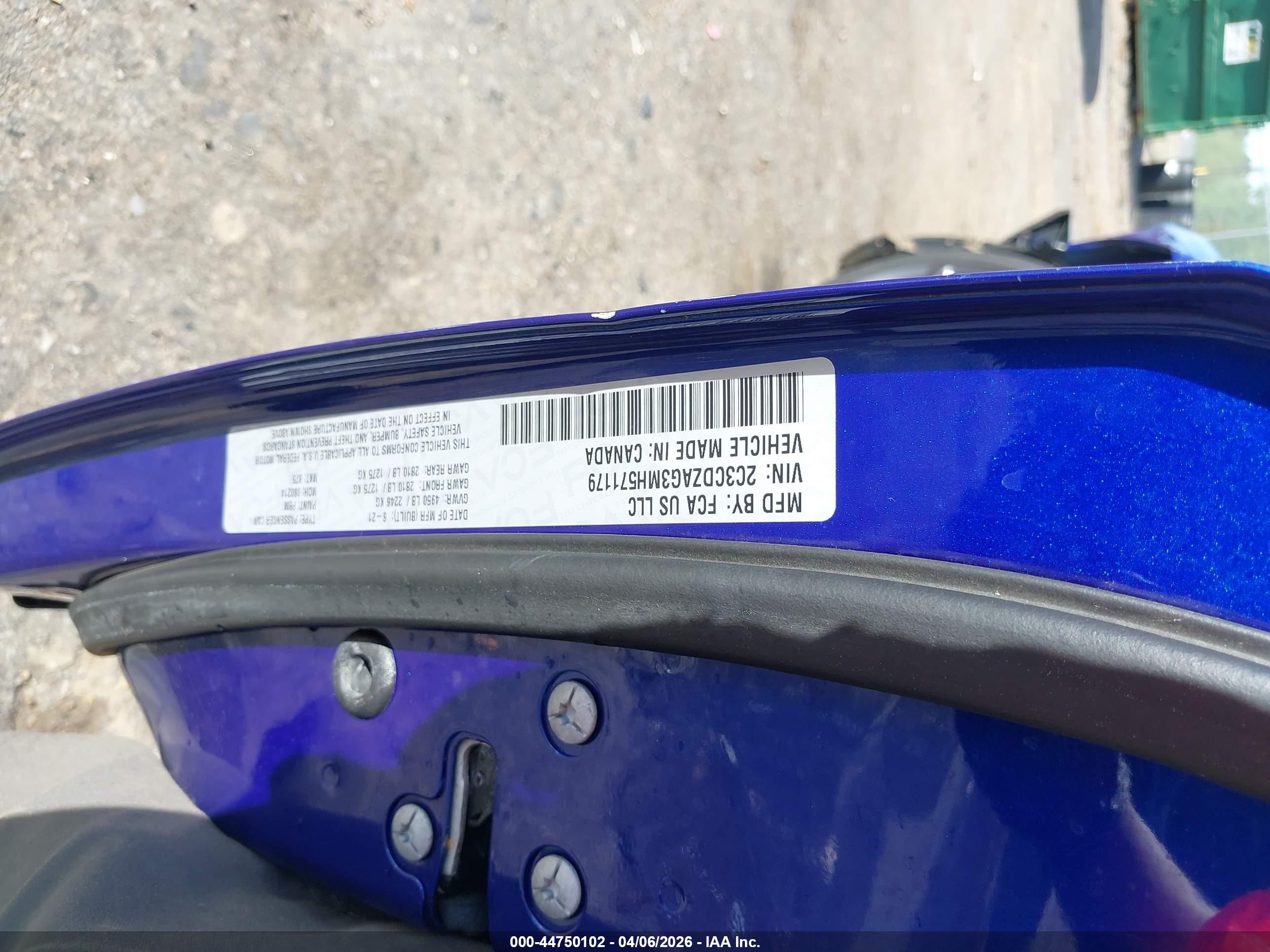 2021 Dodge Challenger Sxt Blue vin: 2C3CDZAG3MH571179